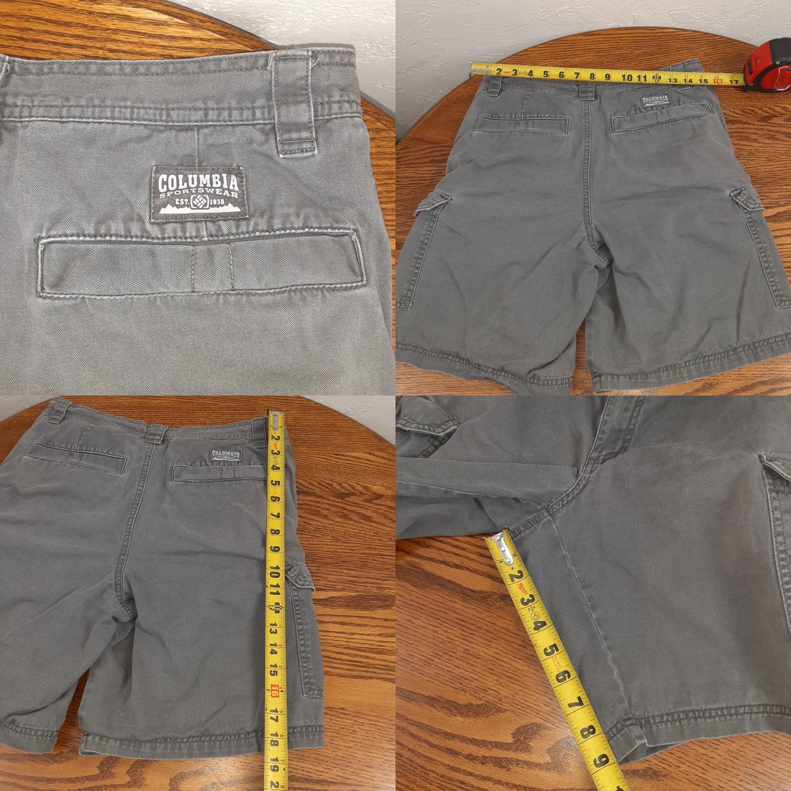Vintage Columbia Cargo Shorts Mens Dark Green Omni-Shade 32W 10L Size US 32 / EU 48 - 8 Thumbnail