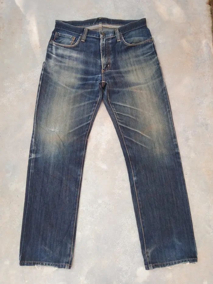 Japanese Brand × Jean × Vintage Vintage Edwin Rusty Wash Japan Distressed Jeans 33x31 Size US 33 - 1 Thumbnail