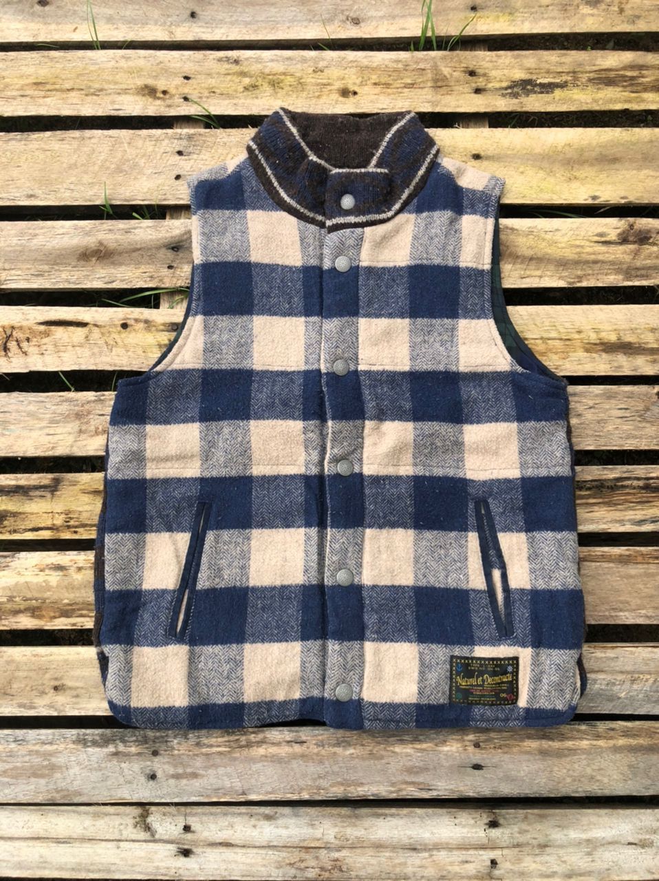 If Six Was Nine × Japanese Brand × Vintage Ifsixwasnine Style Checkered Wool Vests Japanese Brand Size US S / EU 44-46 / 1 - 2 Thumbnail