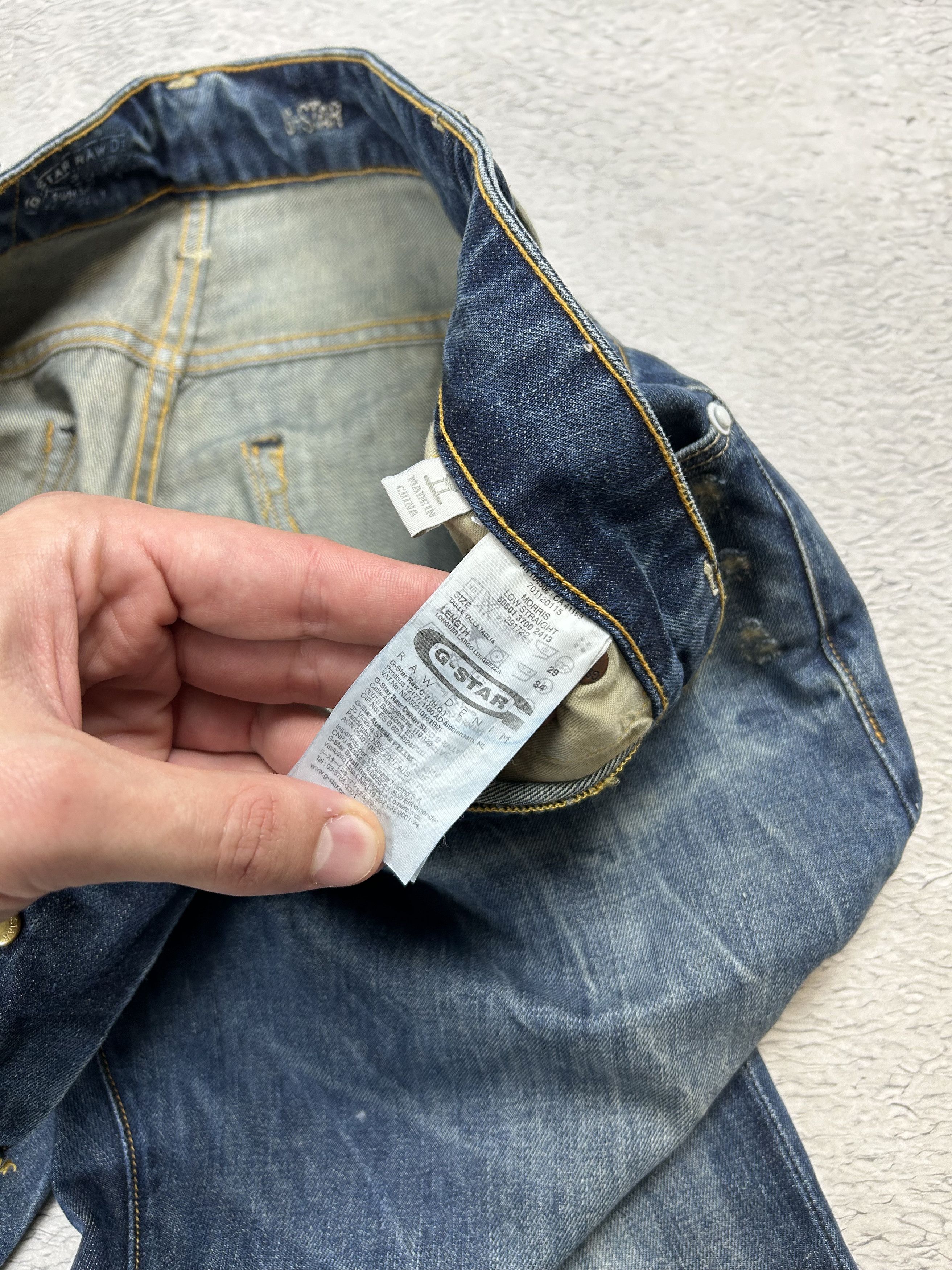 G-Star × Vintage Vintage G-Star Raw Denim Jeans Straight Boiled Oldmoney Size US 29 - 5 Thumbnail