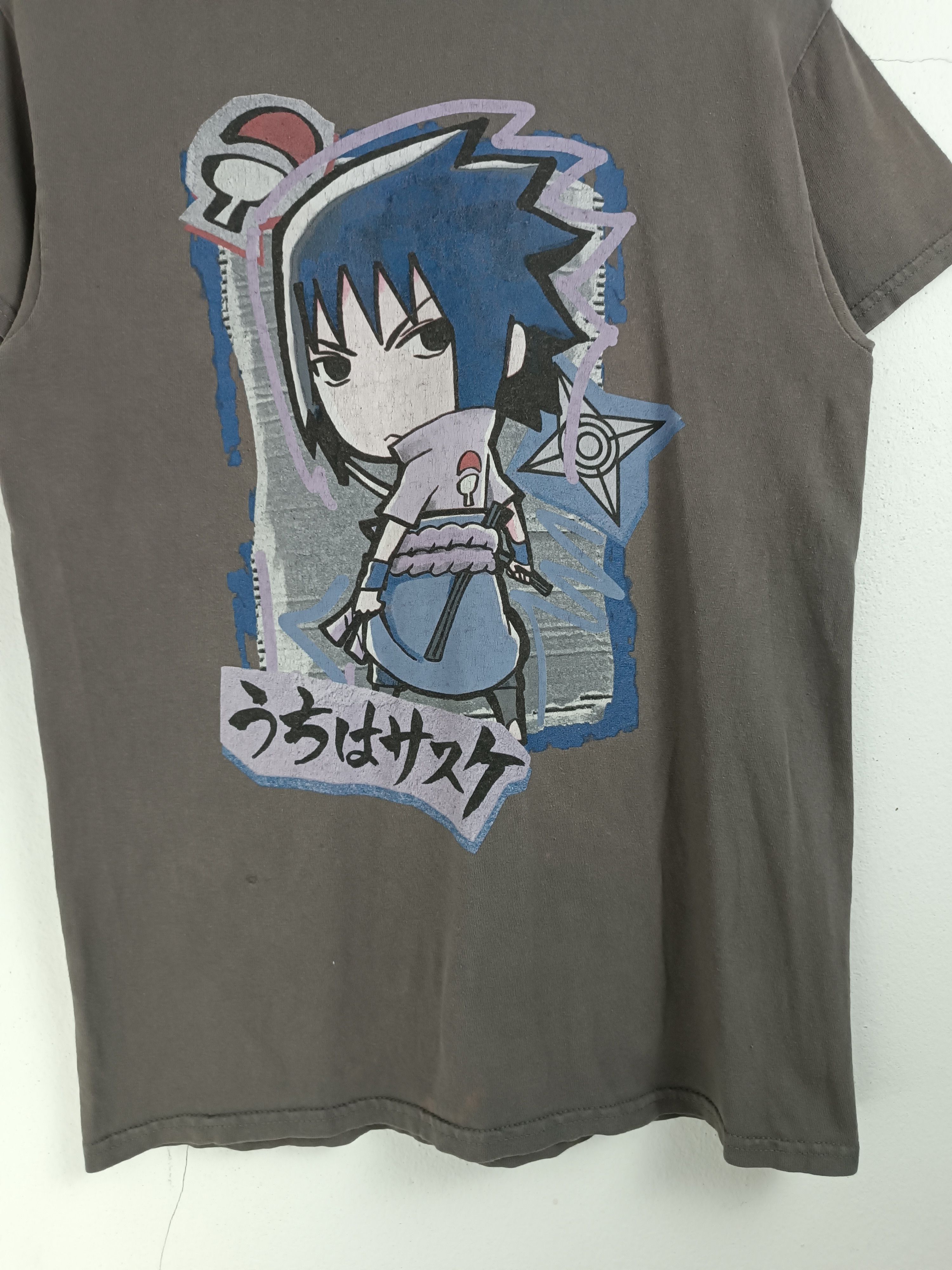 Anime VINTAGE UCHIHA SASUKE CHIBI CUTE DESIGN TEE naruto bleach Size US S / EU 44-46 / 1 - 9 Thumbnail