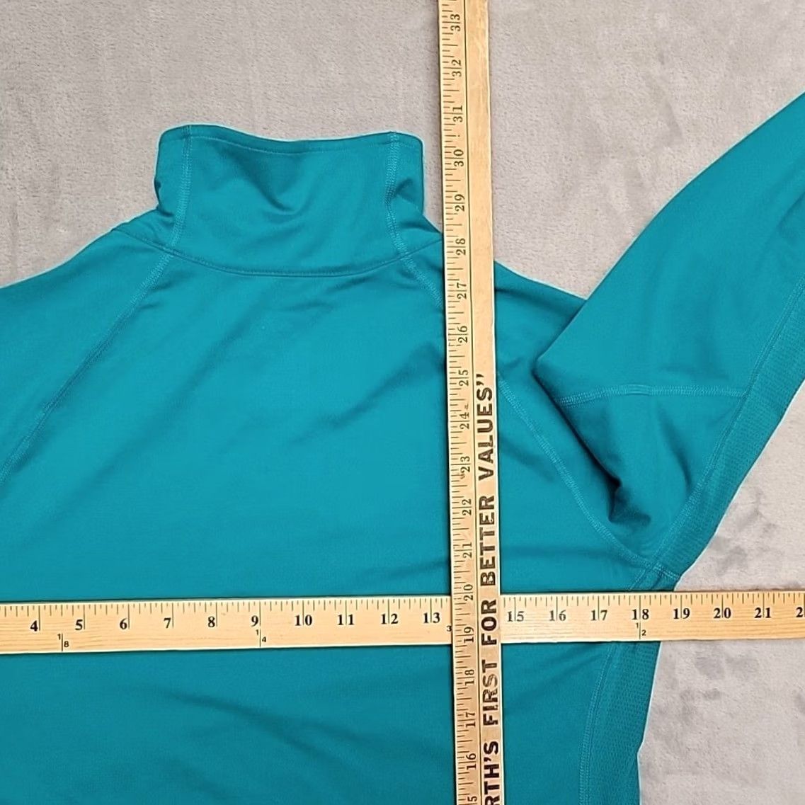 Adidas Adidas Pullover Quarter Zip Activewear Athleisure Climalite Teal Green M Women Size M / US 6-8 / IT 42-44 - 8 Thumbnail