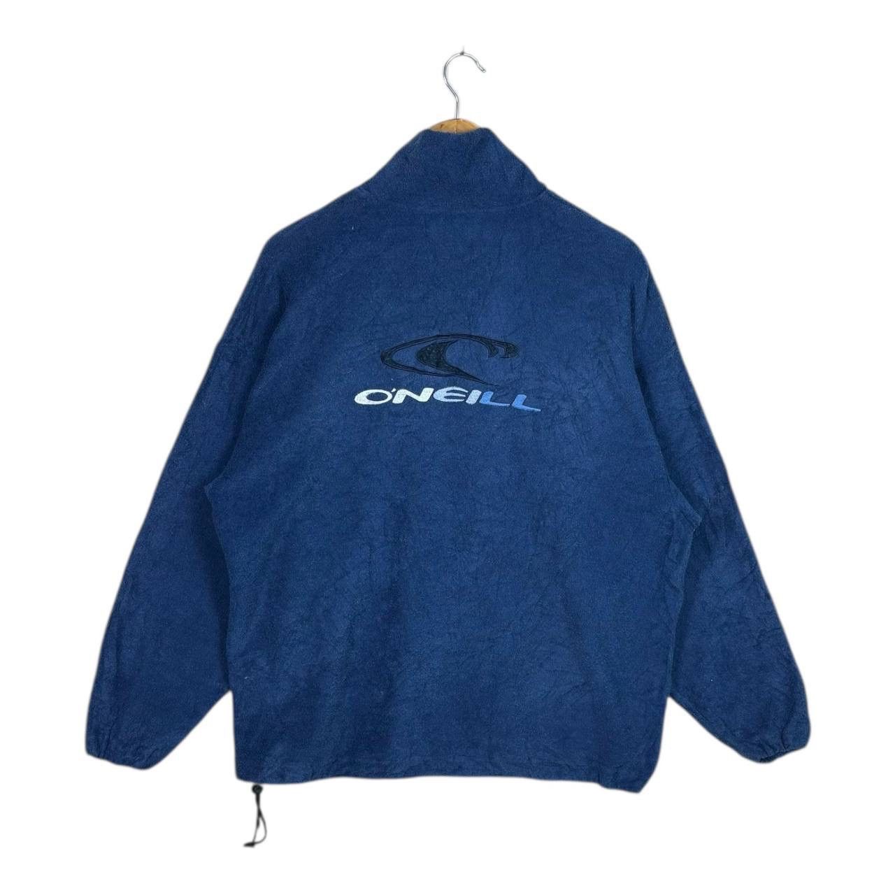 O'Neill Vintage 90s O'Neill Quarter Zip Fleece Blue XL Surf Retro Size US XL / EU 56 / 4 - 1 Thumbnail