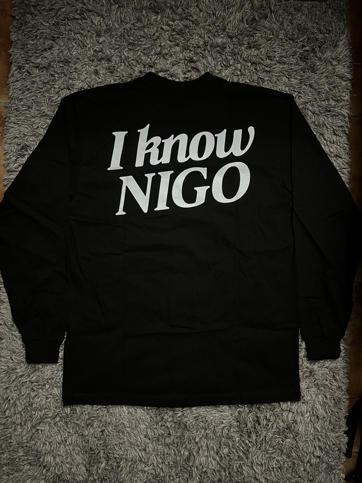 Victor Victor Rap Life I know Nigo Longsleeve tee - black