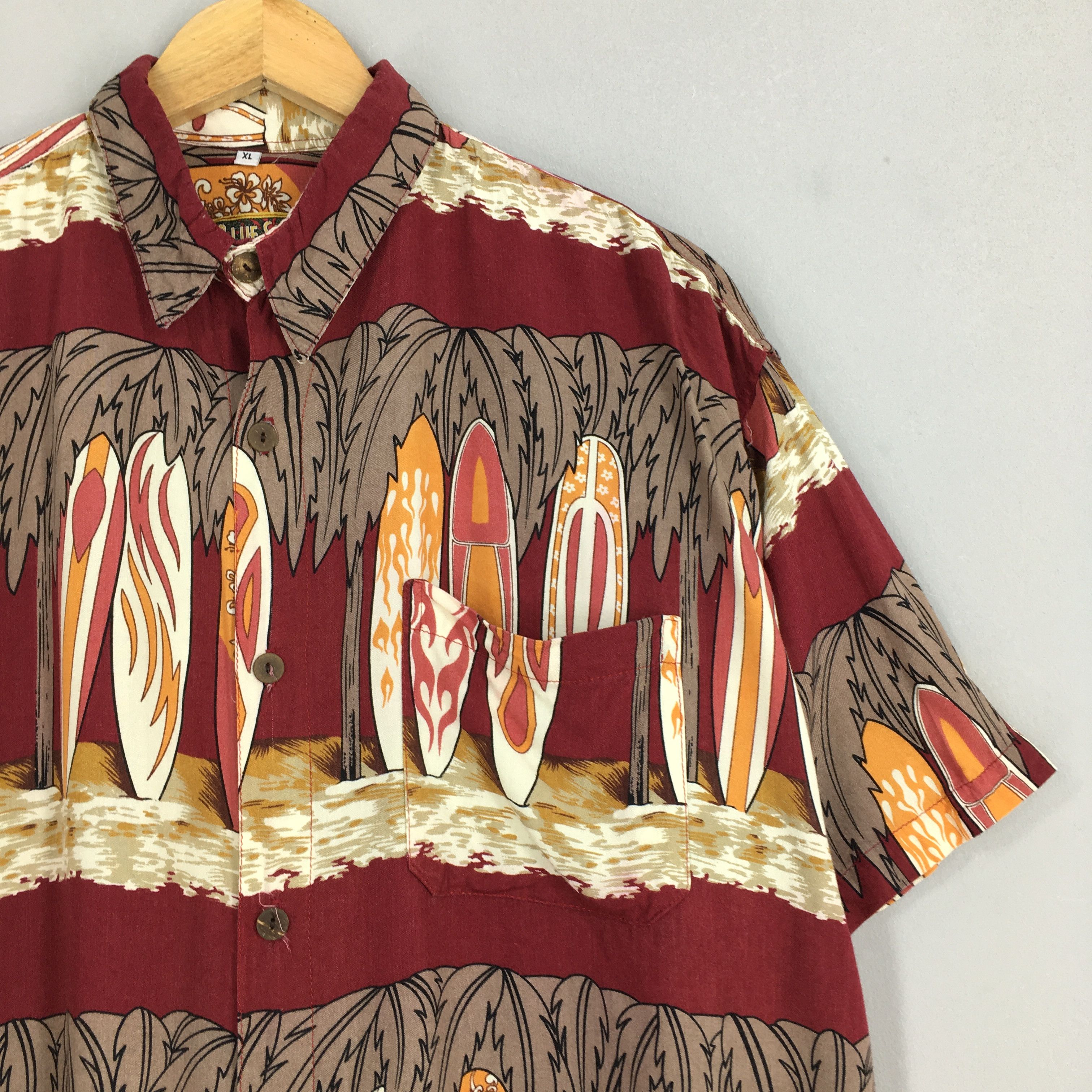 Other Vintage Hawaiian Aloha Surfboard Beach Wave Shirts XLarge Size US XL / EU 56 / 4 - 2 Thumbnail