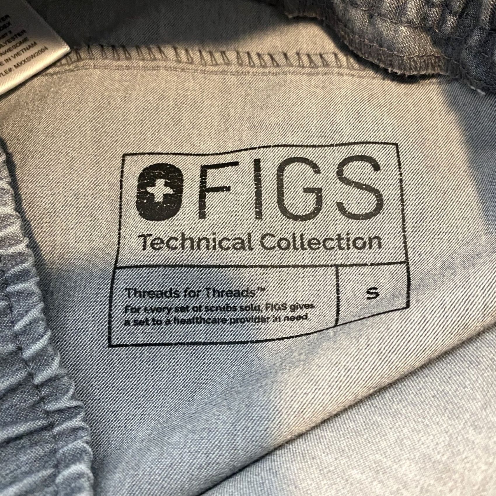 Vintage FIGS Technical Collection Jogger Pants Adult Small Gray Drawstring Pockets Scrubs Size 28" / US 6 / IT 42 - 5 Thumbnail