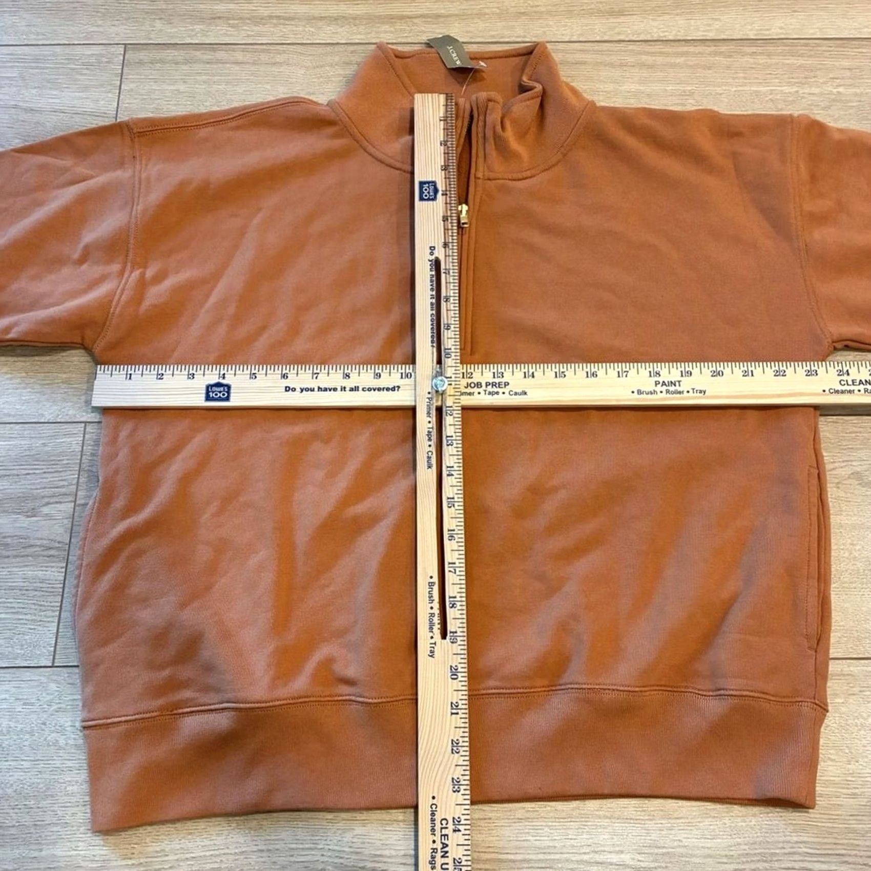 J.Crew NWT J. Crew Sweatshirt Women’s University Terry Half Zip Orange Size M Size M / US 6-8 / IT 42-44 - 3 Thumbnail