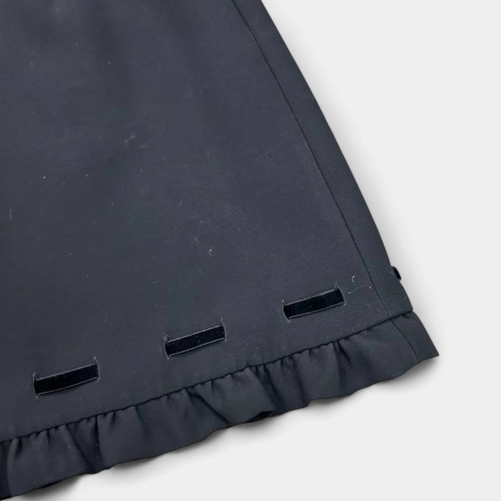 Miu Miu Miu Miu Nylon Black Skirt with Bow Detail Size 32" / US 10 / IT 46 - 3 Thumbnail