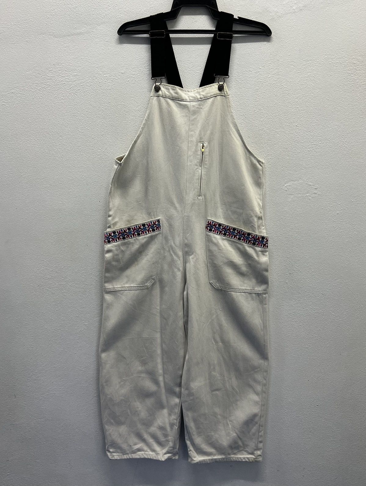 Japanese Brand × KEITAMARUYAMA Niko and.× Keita Maruyama Embroidered Utility Overalls SizeM Size US 39 - 1 Thumbnail