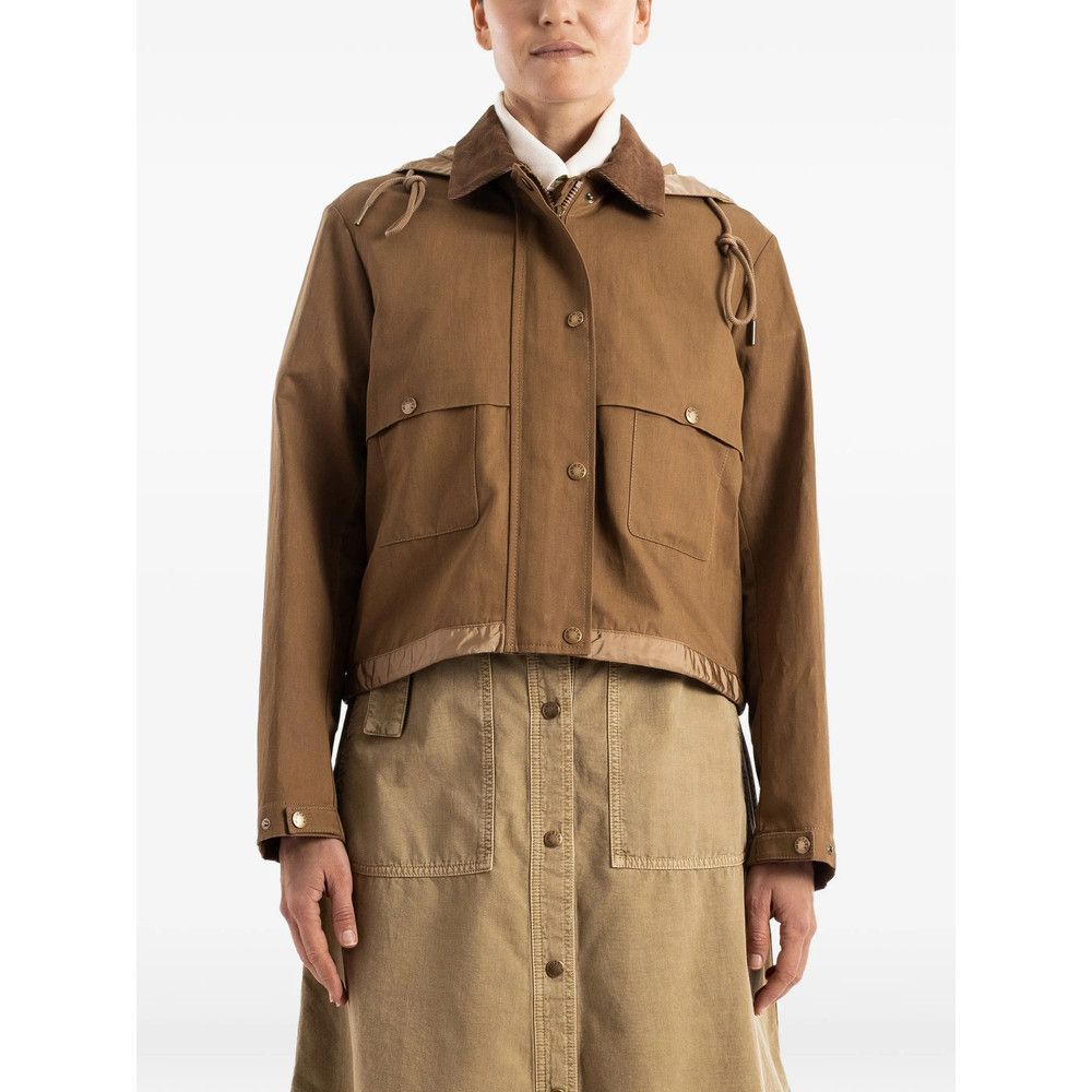 Moncler Moncler BROWN Jackets - Bomber Jackets Size M / US 6-8 / IT 42-44 - 1 Thumbnail