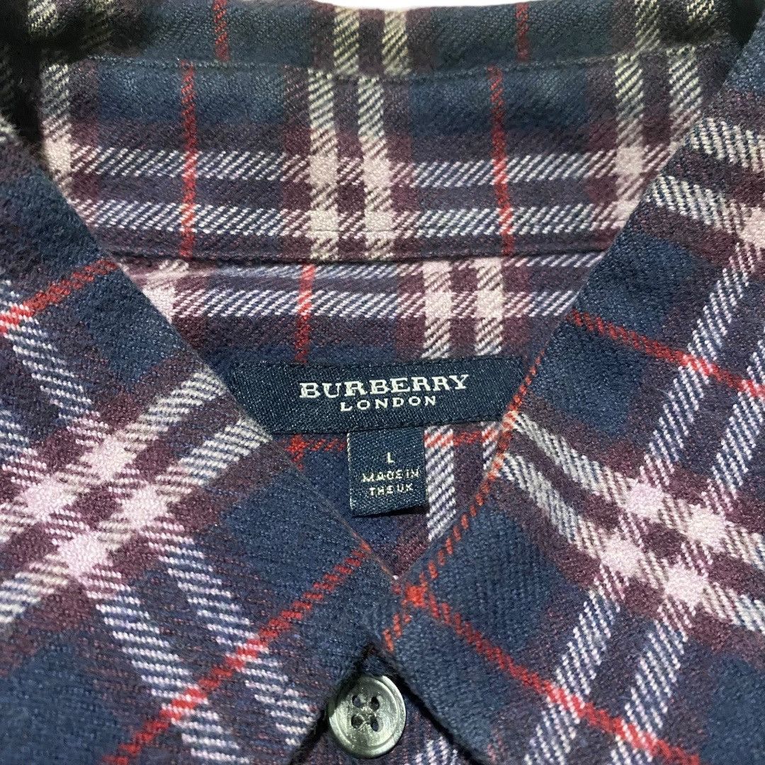 Burberry Burberry london check plaid flannel shirt Size US L / EU 52-54 / 3 - 4 Thumbnail