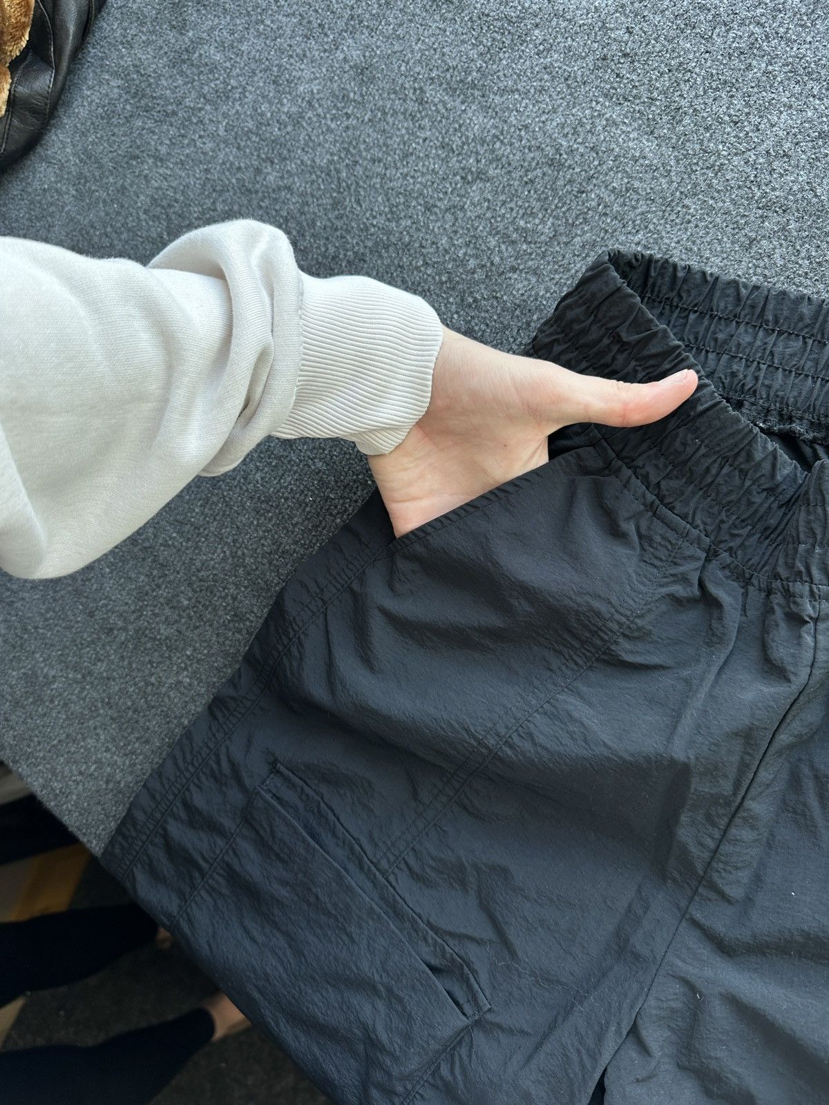Other 🚨CARGO BAGGY MULTIPOCKET WOMEN PANTS RARE BLACK STRIPE Size 27" / US 4 / IT 40 - 9 Thumbnail