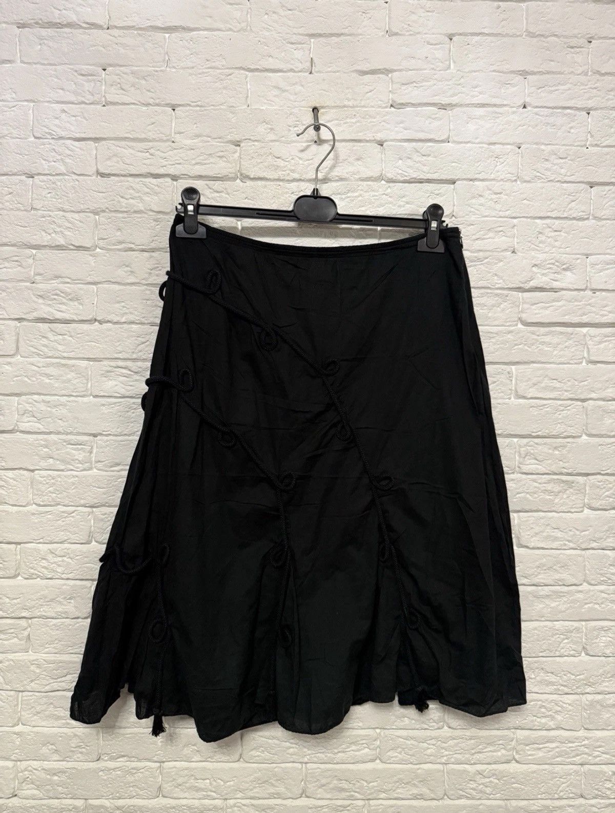 Other Vintage Save The Queen Midi Skirt Y2K Rock Floral Pattern Size 31" - 1 Thumbnail