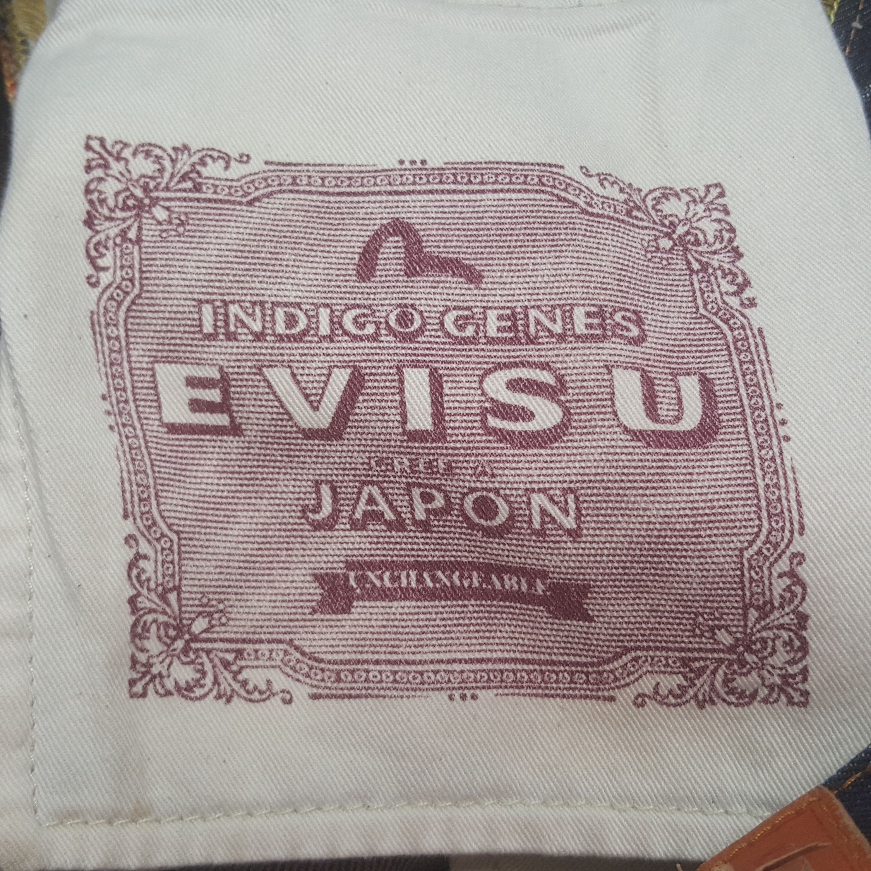 Evisu × Vintage Vintage Evisu Japanese Brand Daicock Art Denim Jeans Size US 31 - 9 Thumbnail
