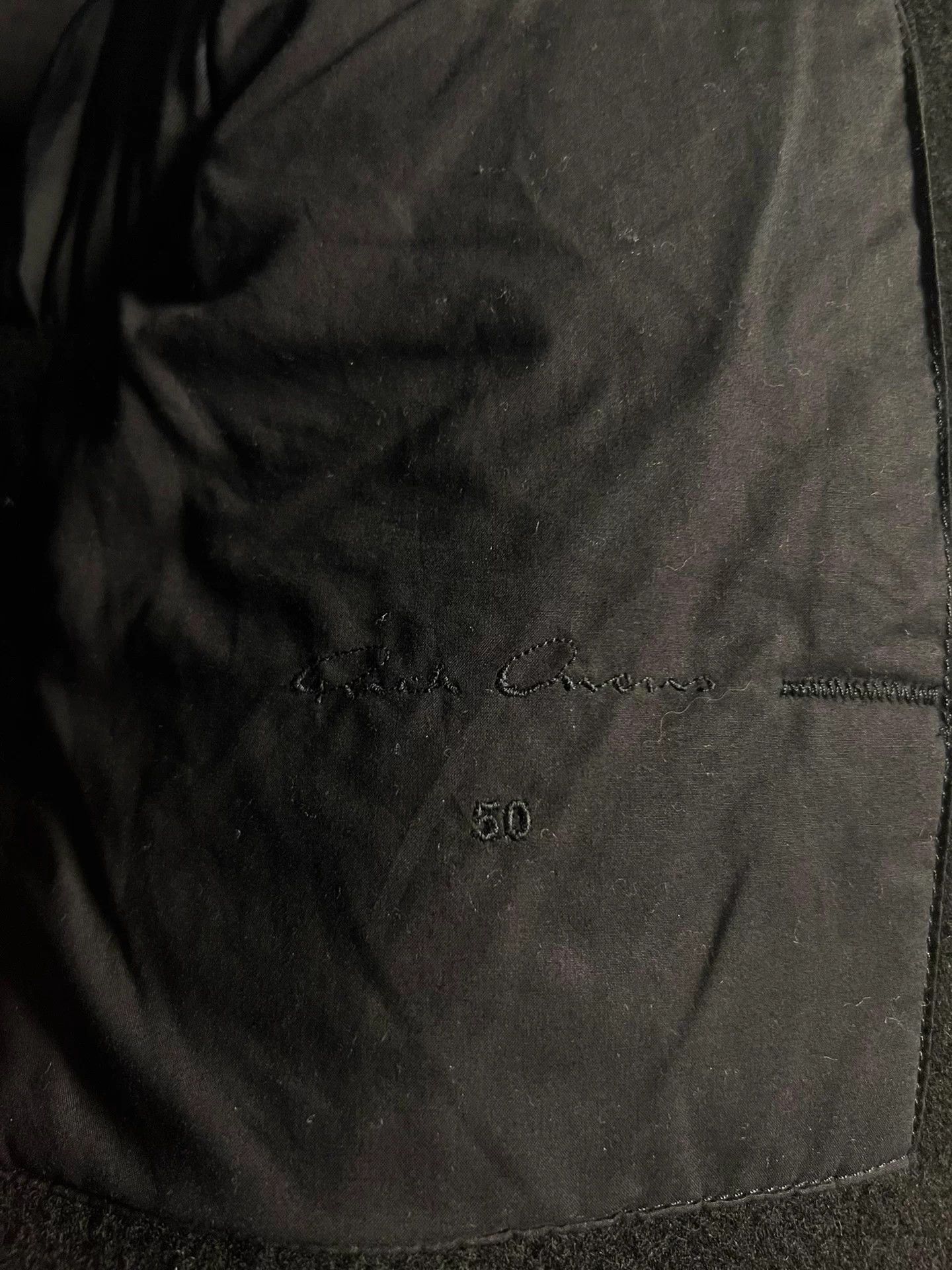 Rick Owens Rick Owens Main Line Shearling Jacket with Diagonal Zipper Size US L / EU 52-54 / 3 - 6 Thumbnail