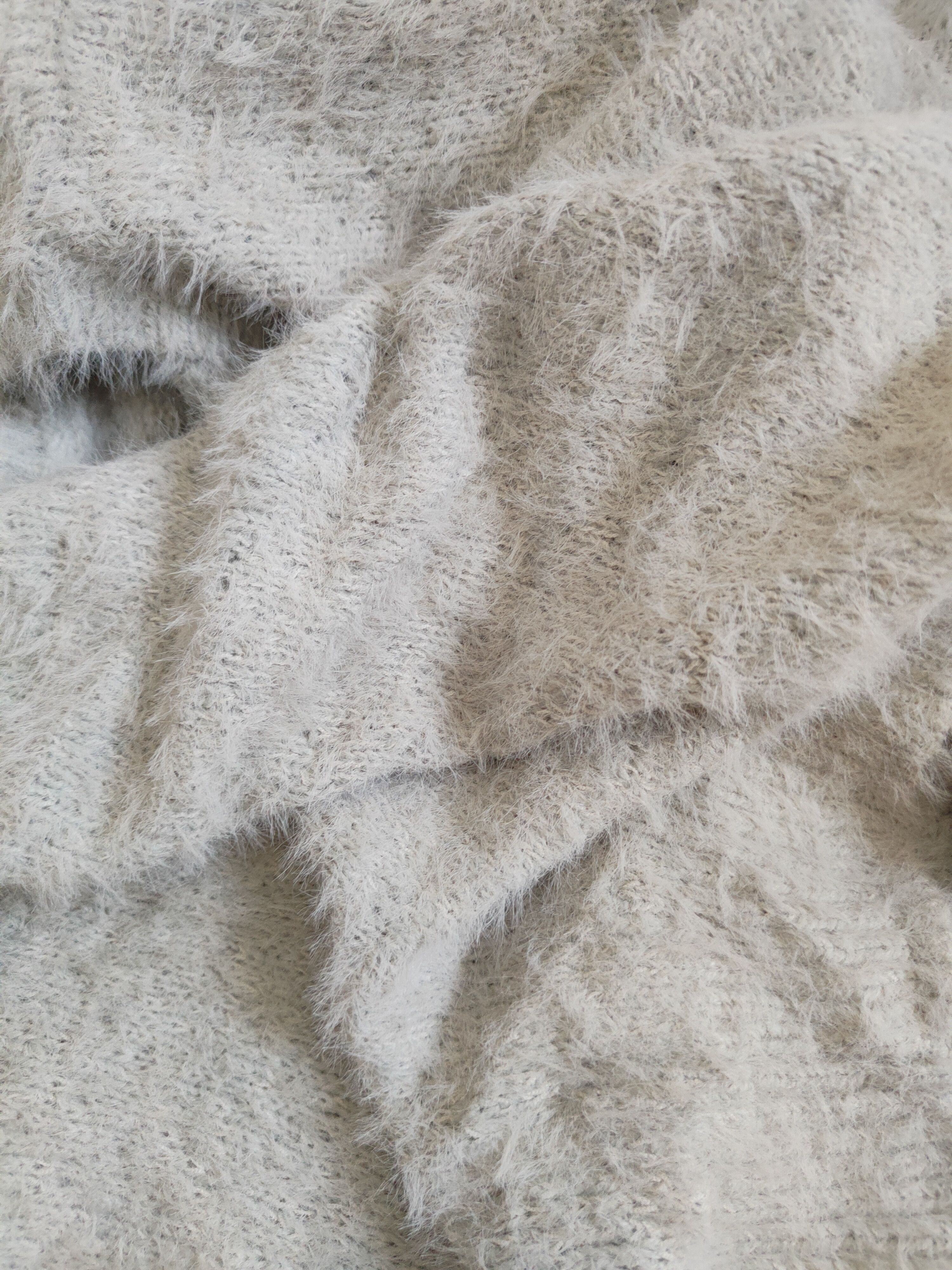 Homespun Knitwear Glacier Gray Shag Shaggy Fur Mohair Knitwear #S2028 Size M / US 6-8 / IT 42-44 - 10 Thumbnail