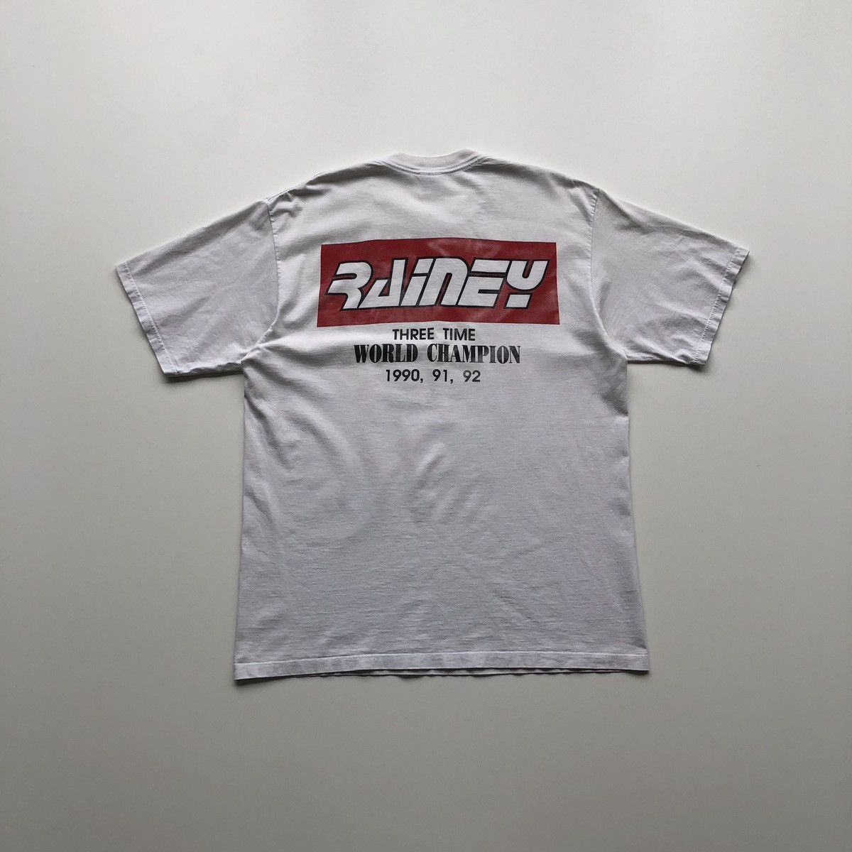 Jerzees Jerzees Wayne Rainey 1992 World Champion 500 Vintage T-Shirt Size US XL / EU 56 / 4 - 2 Thumbnail