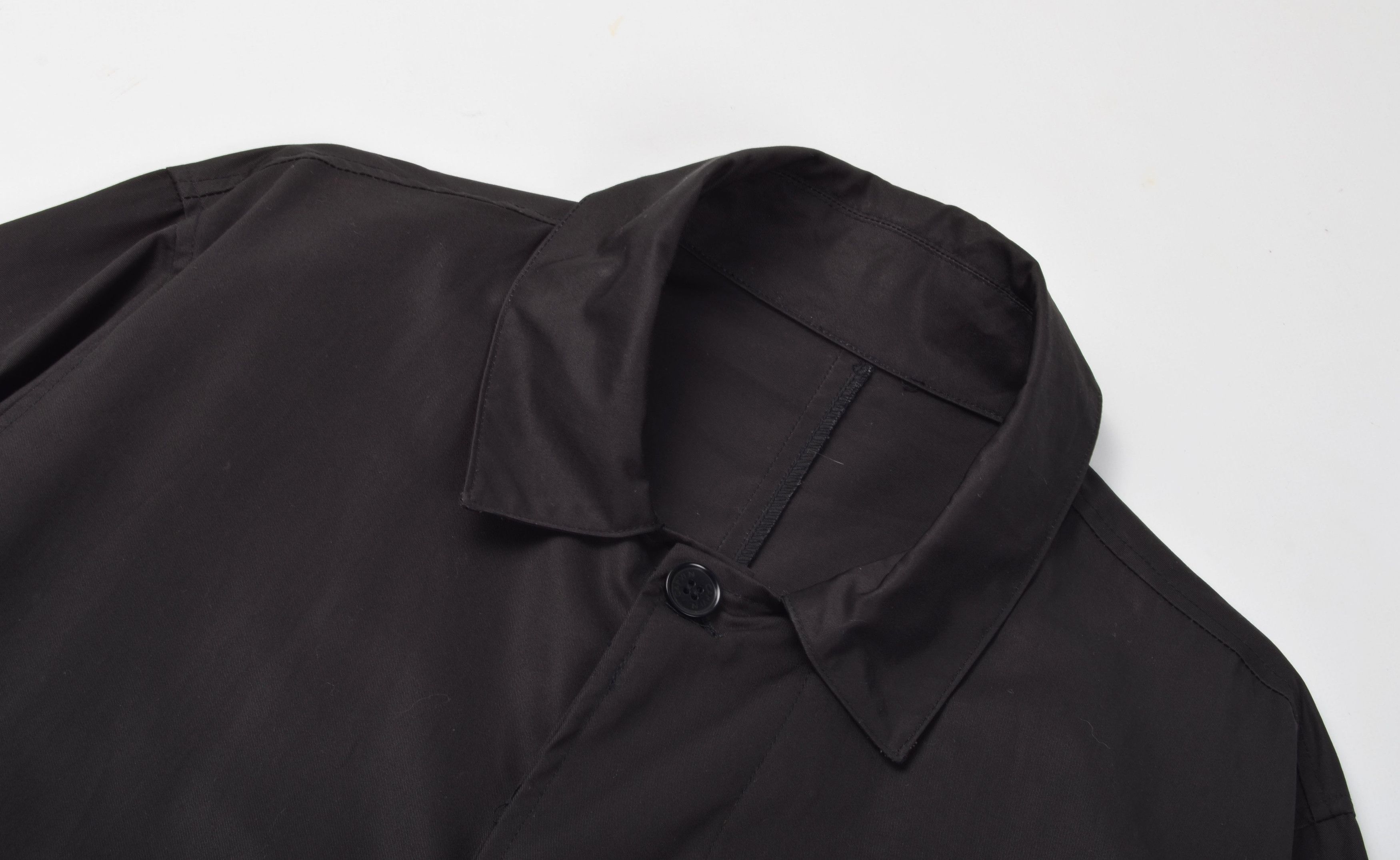 Carven Carven Men's Balck Casual Long Trench Coat Size US M / EU 48-50 / 2 - 2 Thumbnail