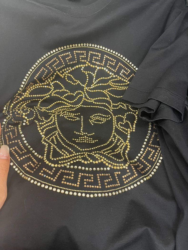Versace Versace Gold diamond short sleeves Size US L / EU 52-54 / 3 - 3 Thumbnail