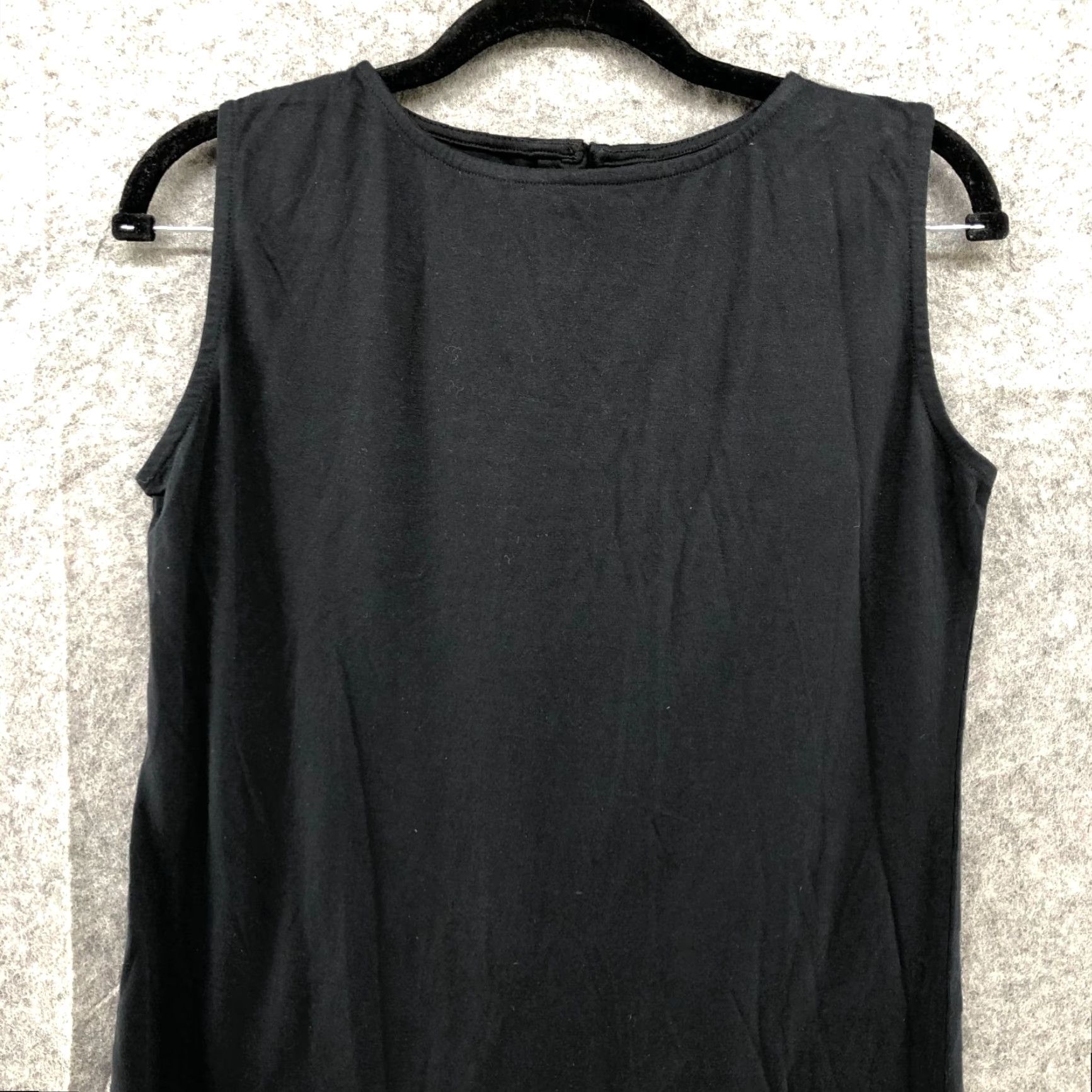 Vintage MISS CHASE Striped Midi Dress Womens S Black Beige Sleeveless T-Shirt Cotton 90s Retro Size S / US 4 / IT 40 - 3 Thumbnail