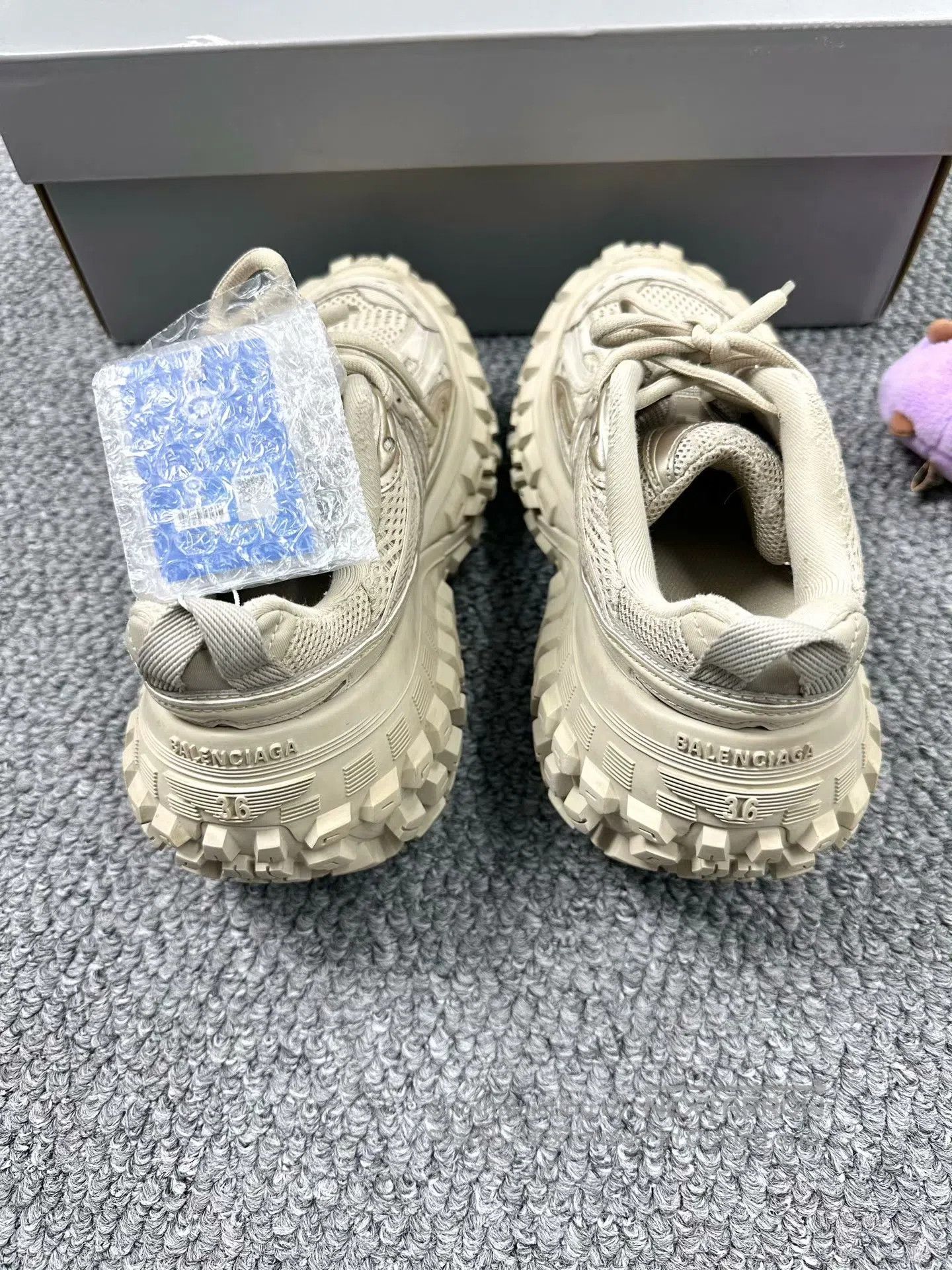 Balenciaga Balenciaga Tan Tire Shoes| Size US 5.5 / IT 35.5 - 4 Thumbnail