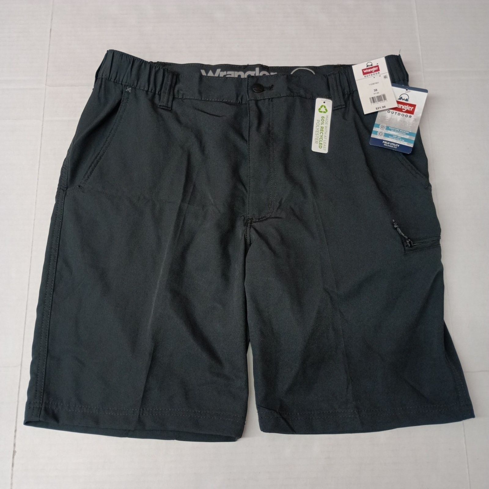 Wrangler Wrangler Mens Field Utility Shorts Size 38 Black Relaxed Fit Size US 38 / EU 54 - 1 Thumbnail