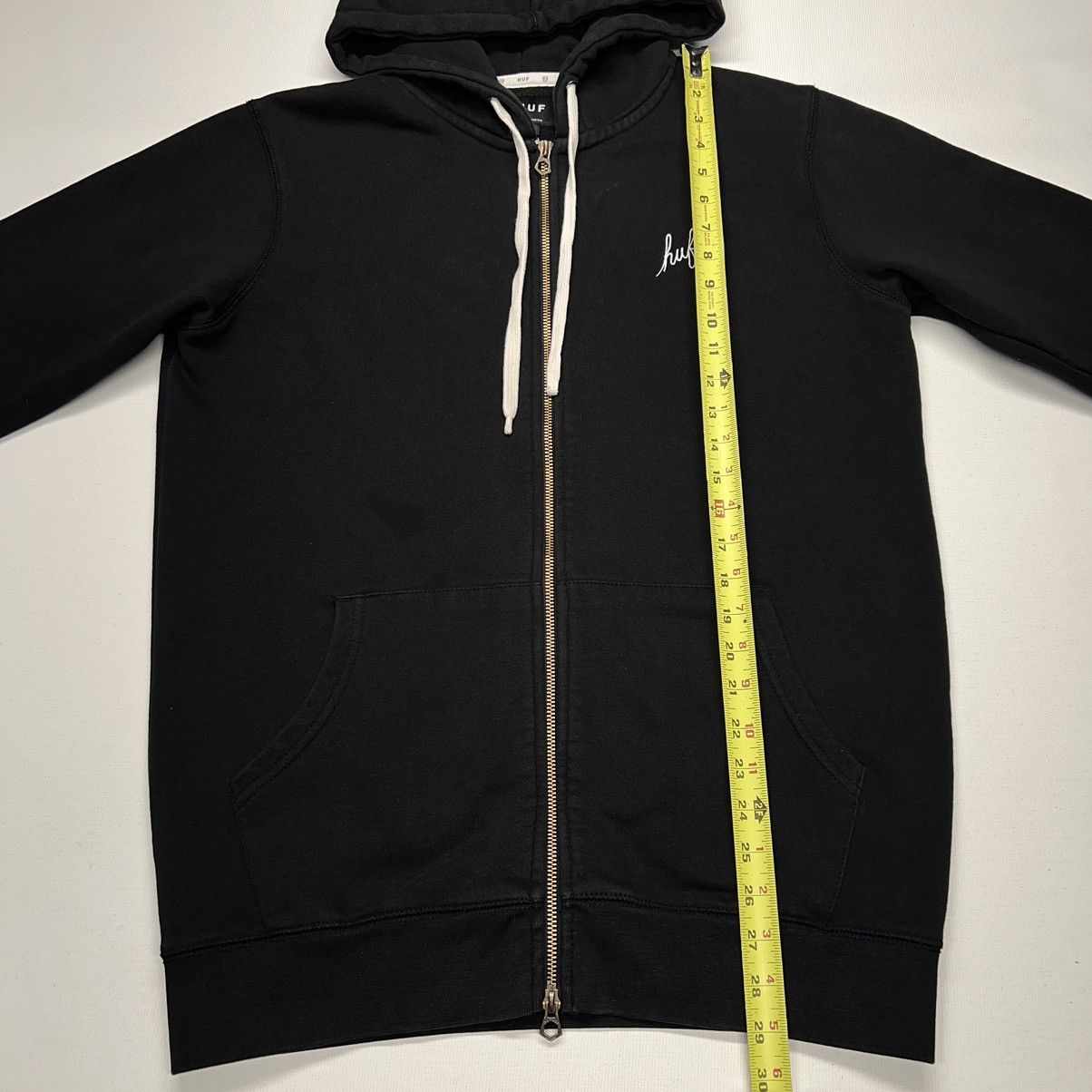 Huf Huf Sweatshirt Hoodie Black Full Zip Logo Embroidered Skate Size US M / EU 48-50 / 2 - 21 Thumbnail