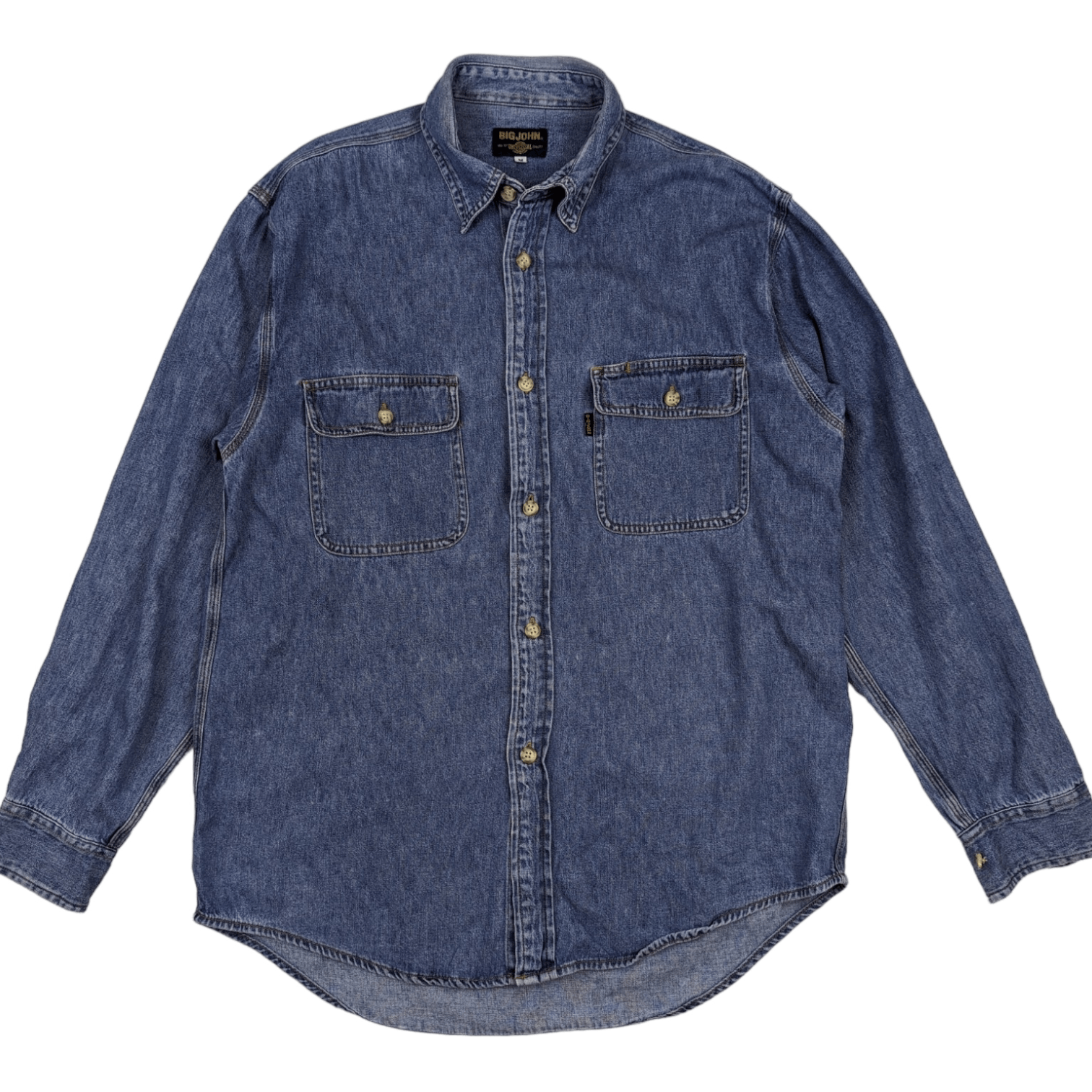 Big John BIG JOHN Jeans Button Up Denim Shirt Flannel Size US M / EU 48-50 / 2 - 2 Thumbnail