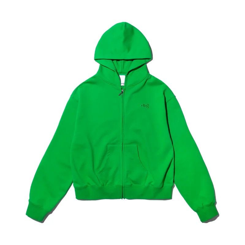 Bottega Veneta nul1.org (nu-14) slime green YKK full zip wide boxy cropped Size US L / EU 52-54 / 3 - 19 Thumbnail