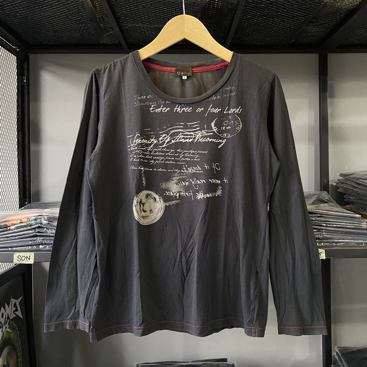 Beauty Beast × If Six Was Nine × Japanese Brand Japanese Poem Style Serenity Of Mind Becoming by TKMIXPICE Size US M / EU 48-50 / 2 - 1 Thumbnail