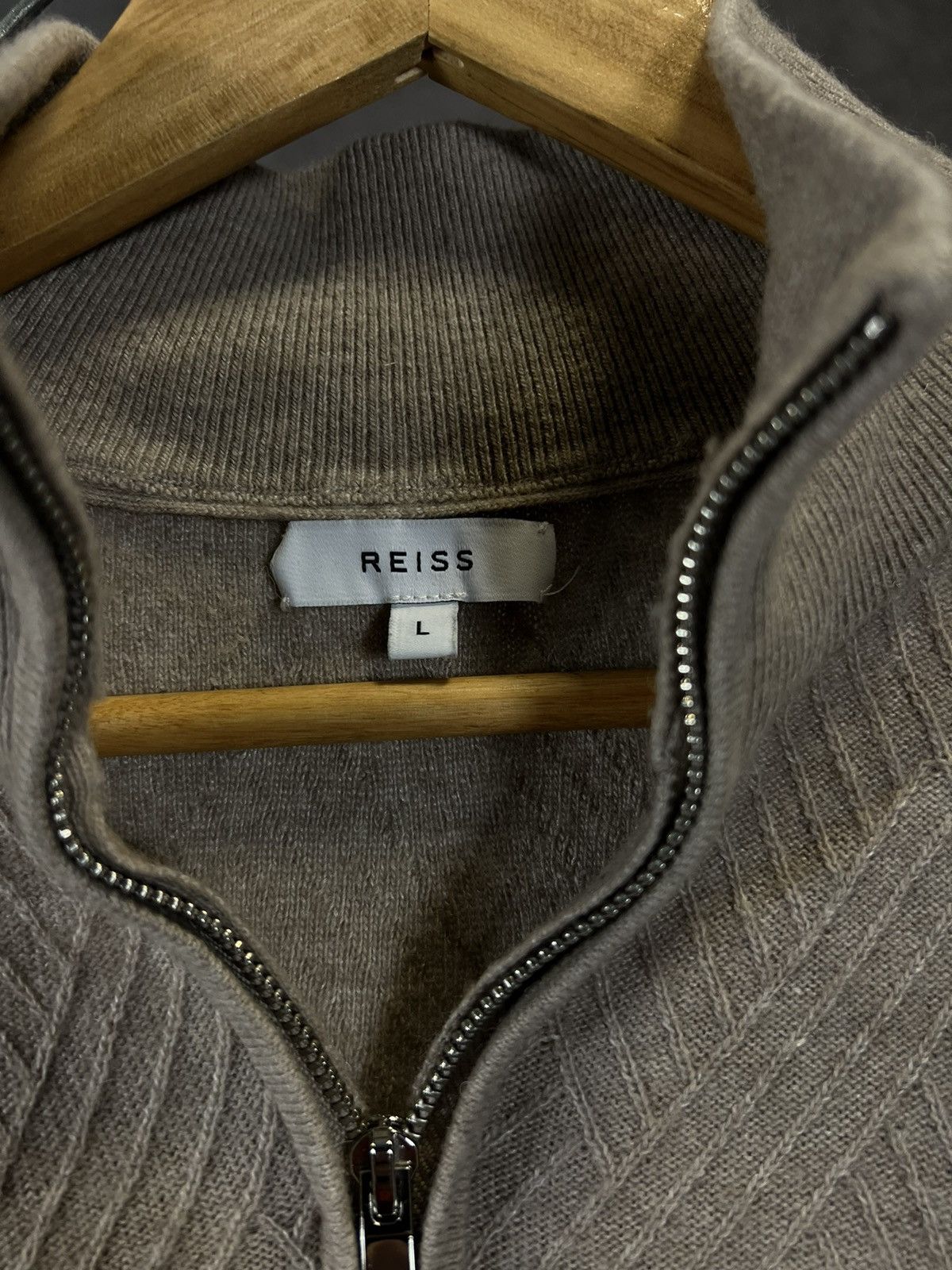 Reiss Reiss 1/3 zip designer sweater Size US L / EU 52-54 / 3 - 3 Thumbnail