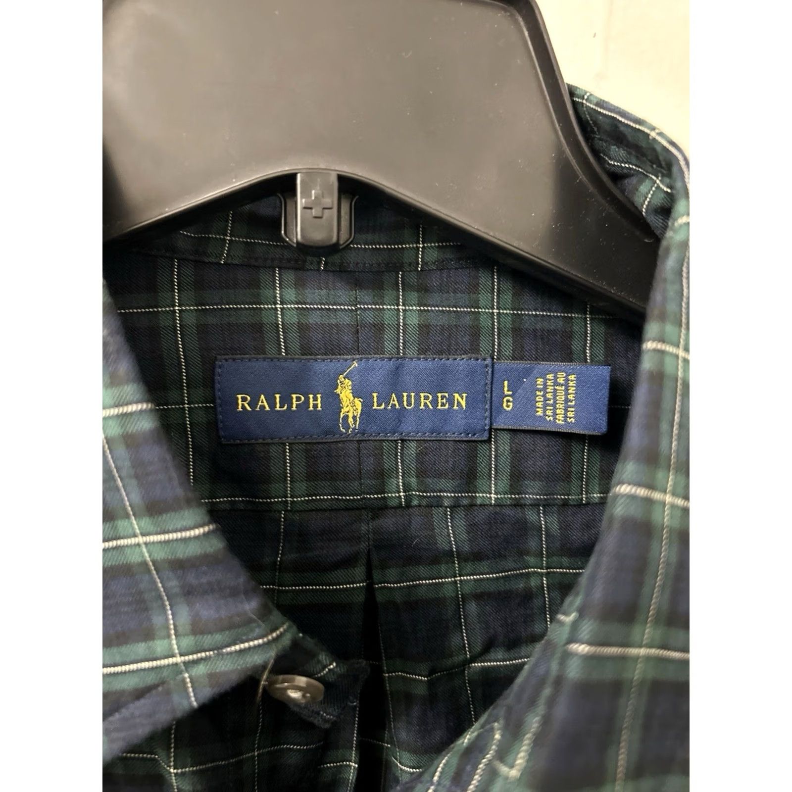 Ralph Lauren Ralph Lauren Shirt Mens Large Green Navy Plaid Button-Down Long Sleeve NWT Size US L / EU 52-54 / 3 - 5 Thumbnail
