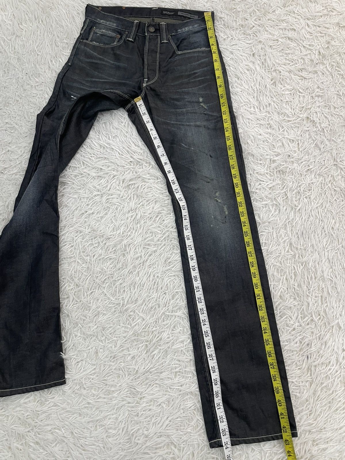 Japanese Brand Back Number RUDO Buckle Back Jeans Pant Made in Japan Size US 29 - 12 Thumbnail