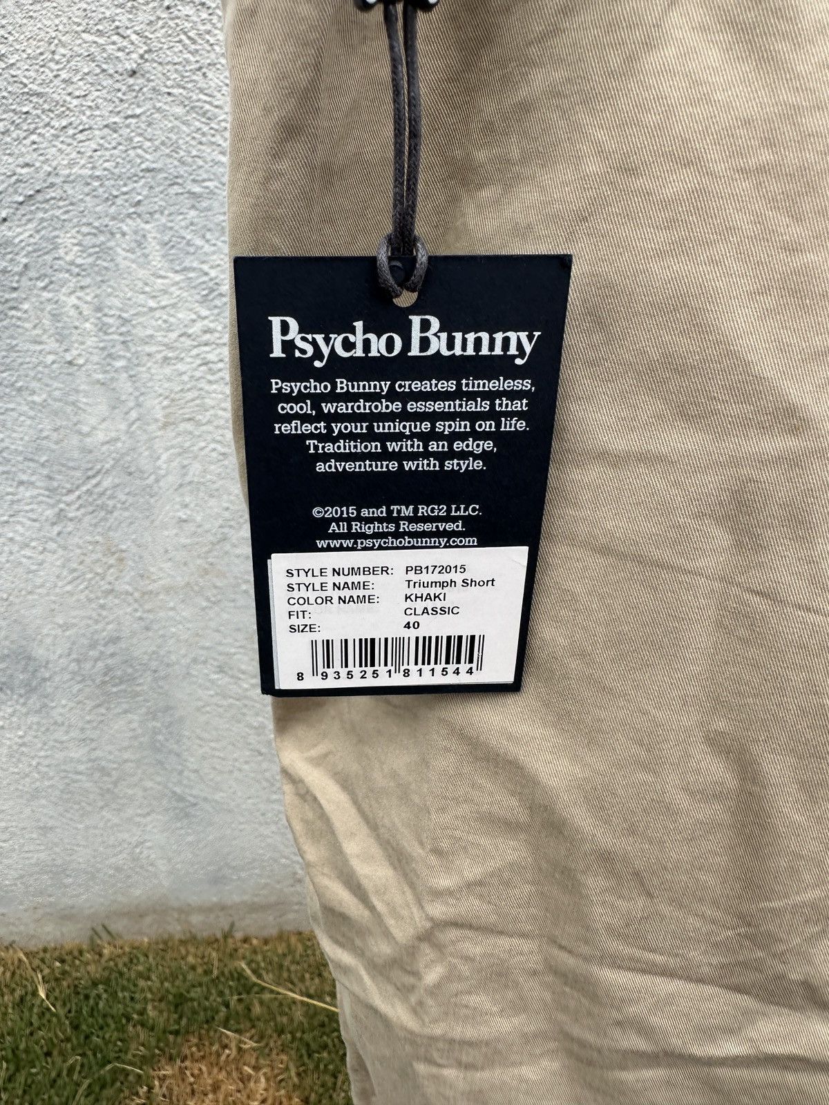 Psycho Bunny New Psycho Bunny Triumph Shorts Khaki Classic Men's 40 Size US 40 / EU 56 - 3 Thumbnail