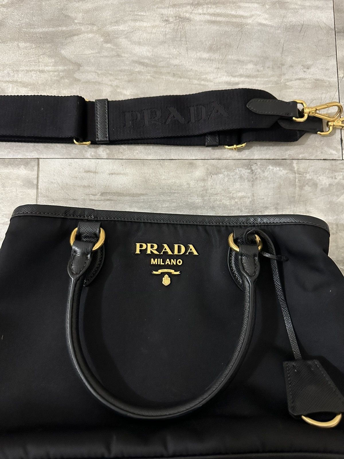 Prada Prada Tessuto Nylon Two Way Satchel Purse Size ONE SIZE - 6 Thumbnail