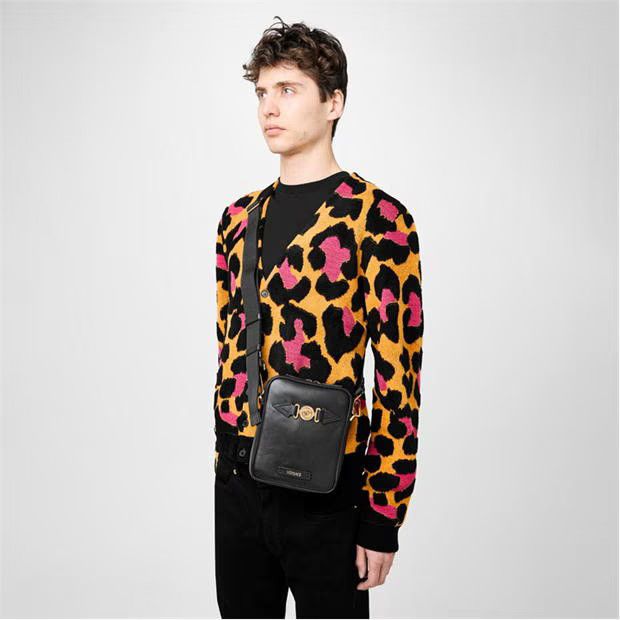 Versace o1g2r1mq0824 Size: OS / Medusa Crossbody Bag in Black & Gold Size ONE SIZE - 4 Thumbnail
