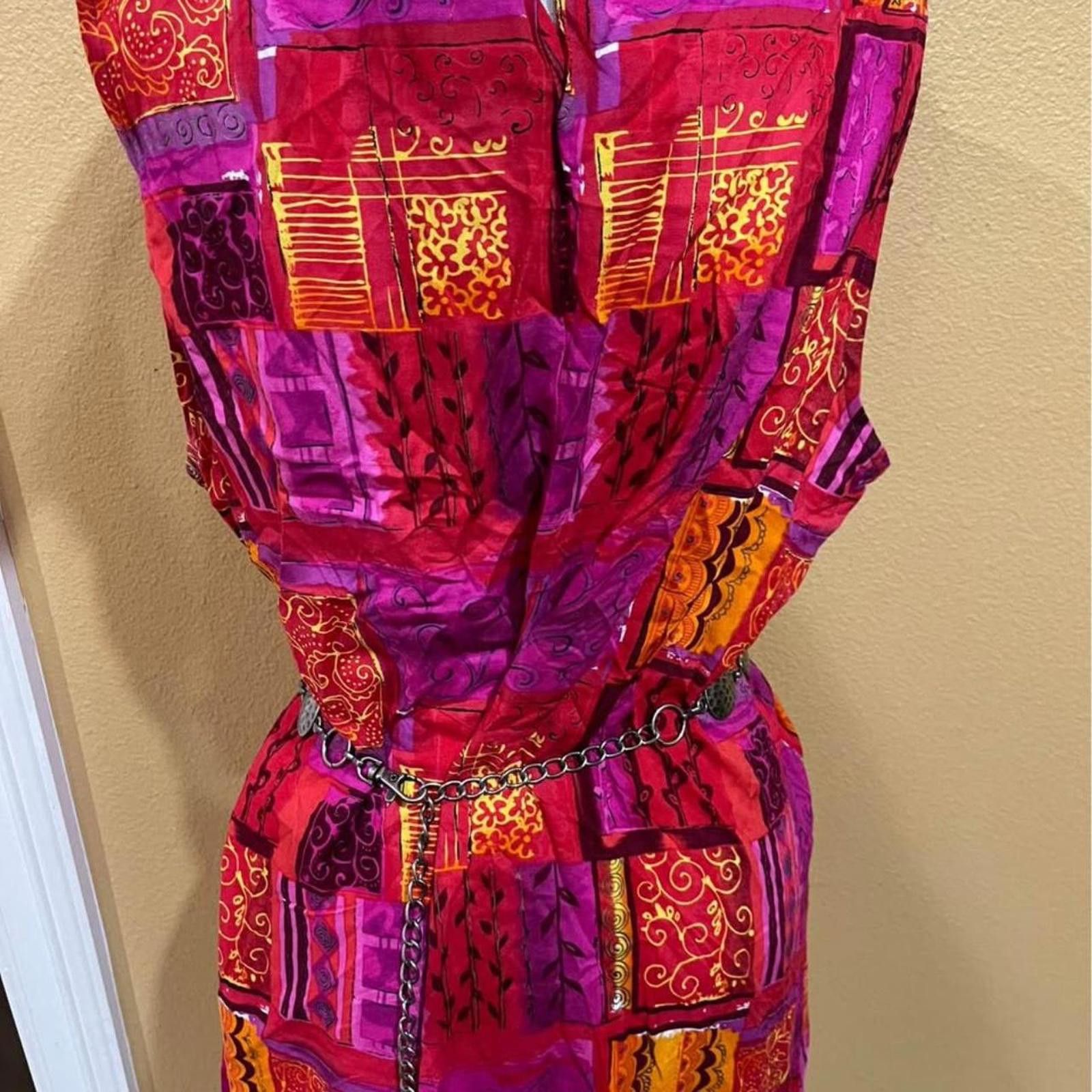 Industry of All Nations Vintage notations dress XLarge Size XL / US 12-14 / IT 48-50 - 2 Thumbnail