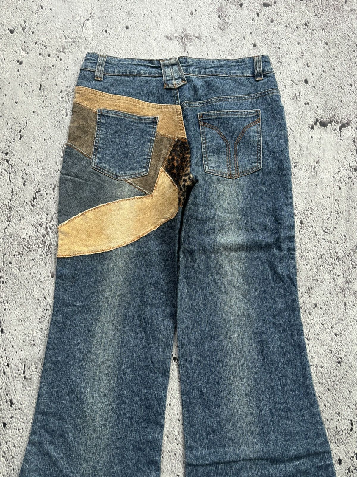 Tornado Mart Y2k Flare Jeans deep to deep Wide leg style jeans Size US 28 / EU 44 - 3 Thumbnail