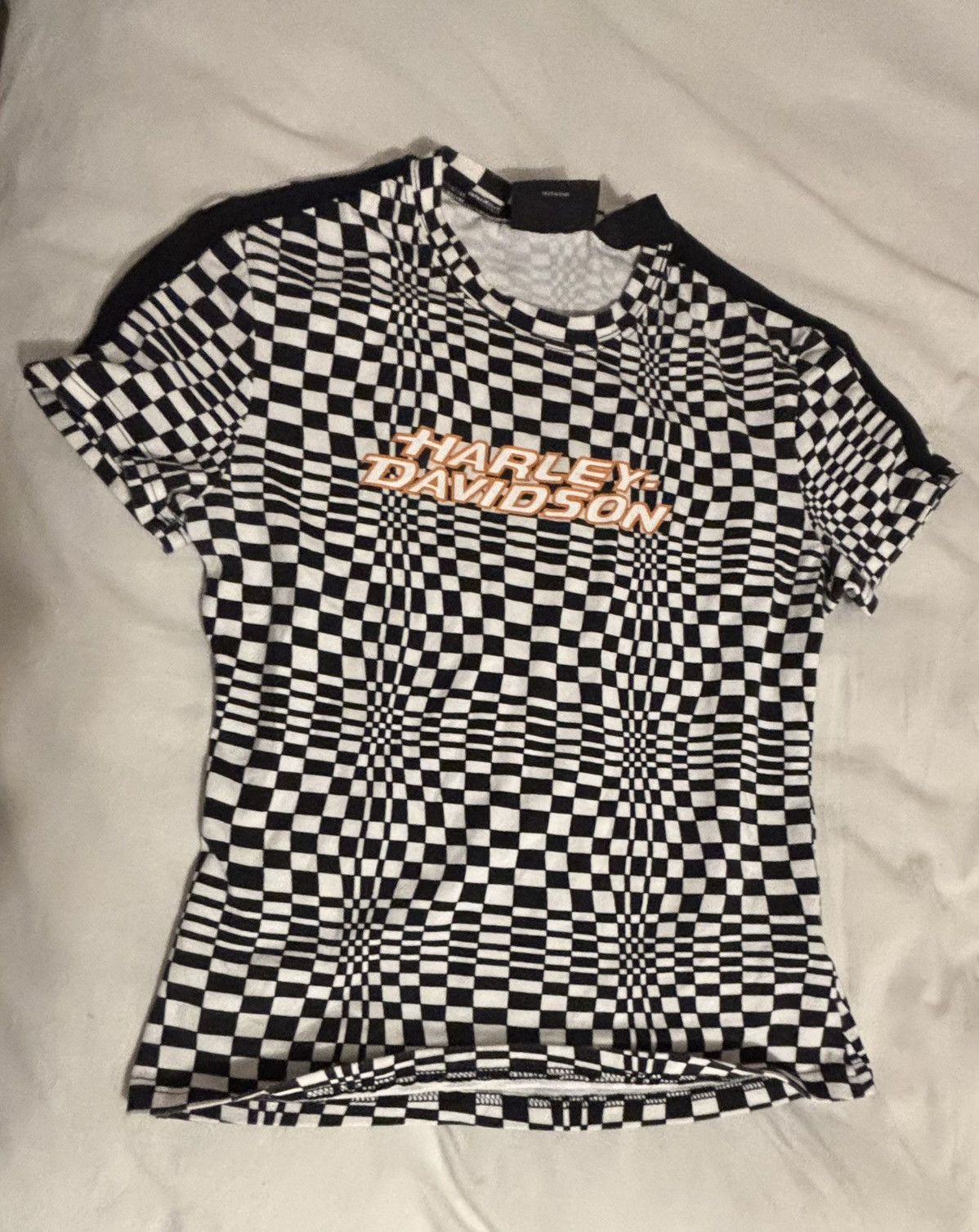 Harley Davidson Optical illusion rare Harley Davidson top Size S / US 4 / IT 40 - 2 Thumbnail