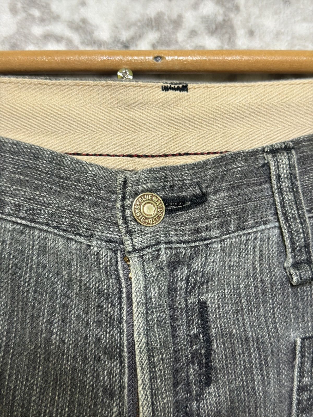 Japanese Brand Vintage Blueway Pinstriped Double Pocket Worker Style Size US 36 / EU 52 - 8 Thumbnail