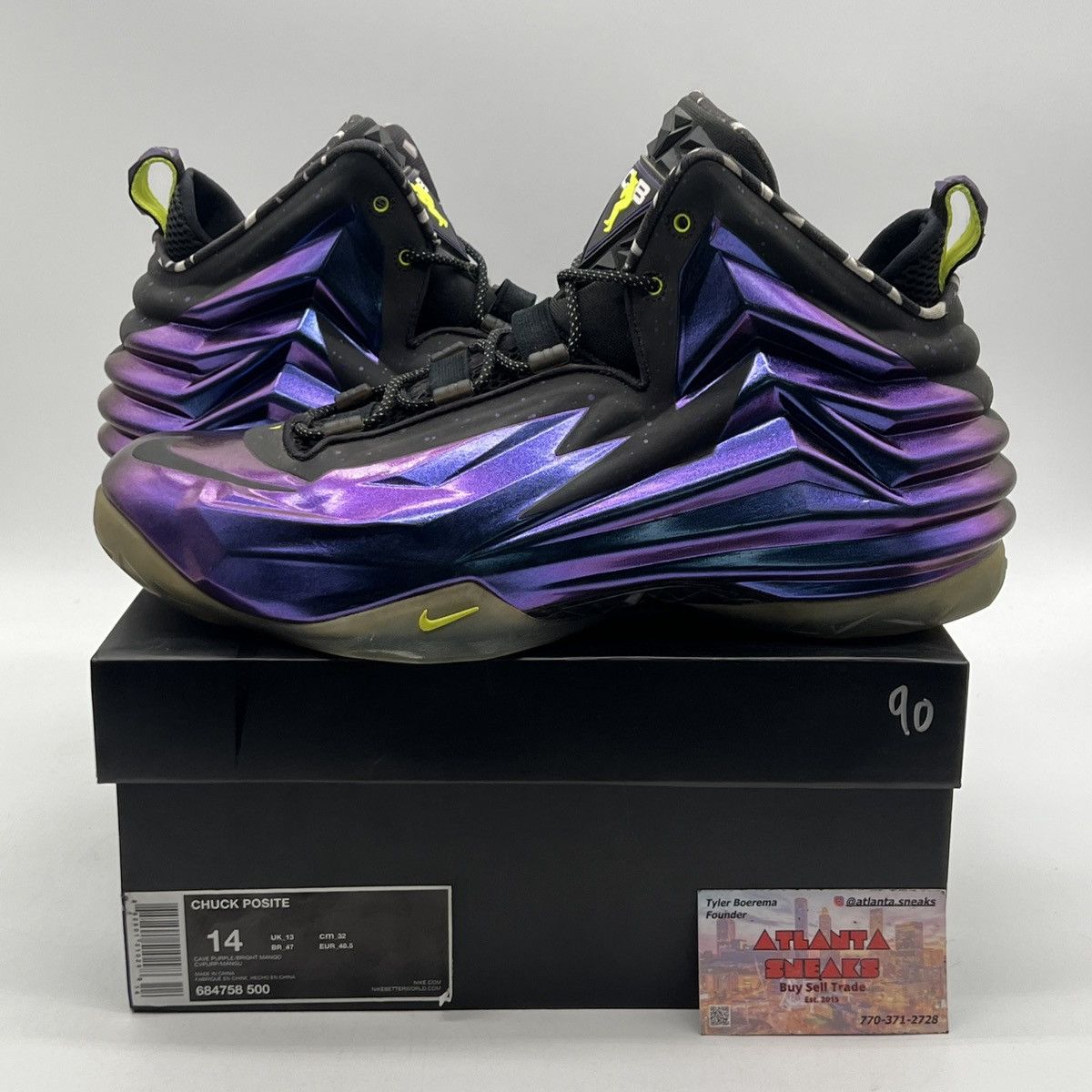 Nike Chuck posite cave purple Size US 14 / EU 47 - 1 Thumbnail