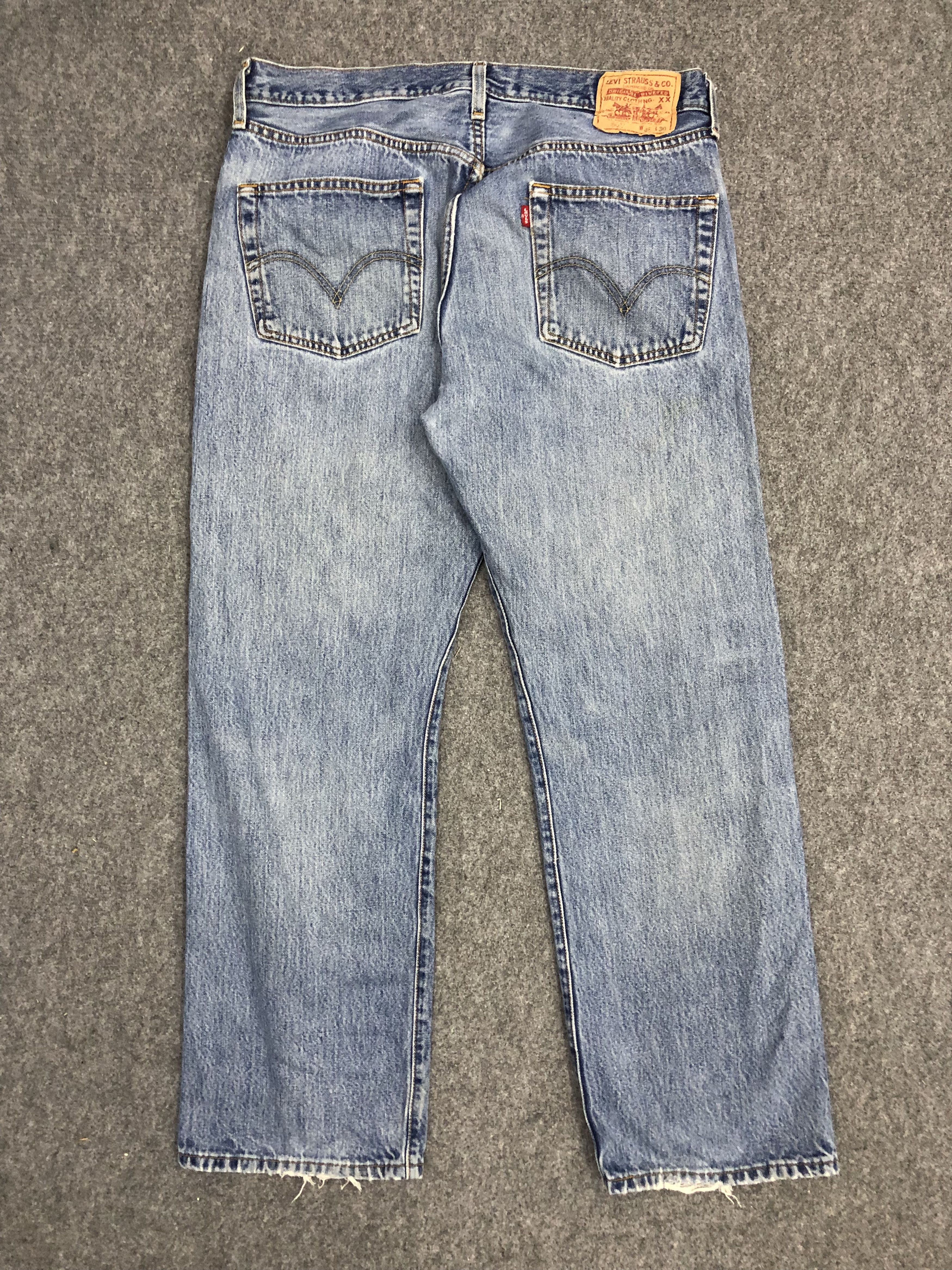 Levi's × Vintage Vintage 90s Levis 501 Light Wash Jeans DP0978 Size US 36 / EU 52 - 3 Thumbnail