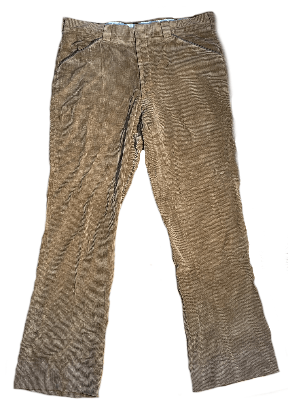 Vintage 38x32 Vintage 70s Flare Corduroy Pants Cotton Brown Bootcut Size US 38 / EU 54 - 1 Thumbnail