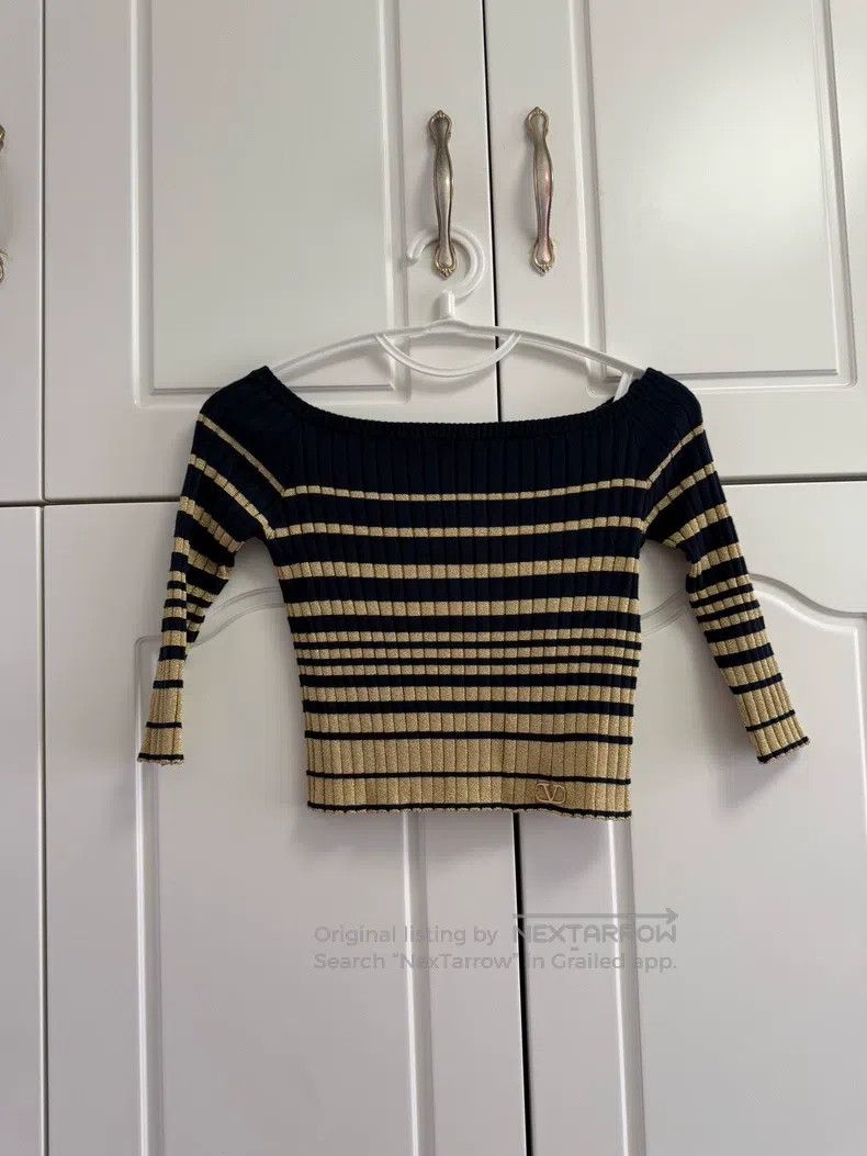 Valentino Valentino SS23 color-blocked striped pullover knit Size XS / US 0-2 / IT 36-38 - 1 Thumbnail