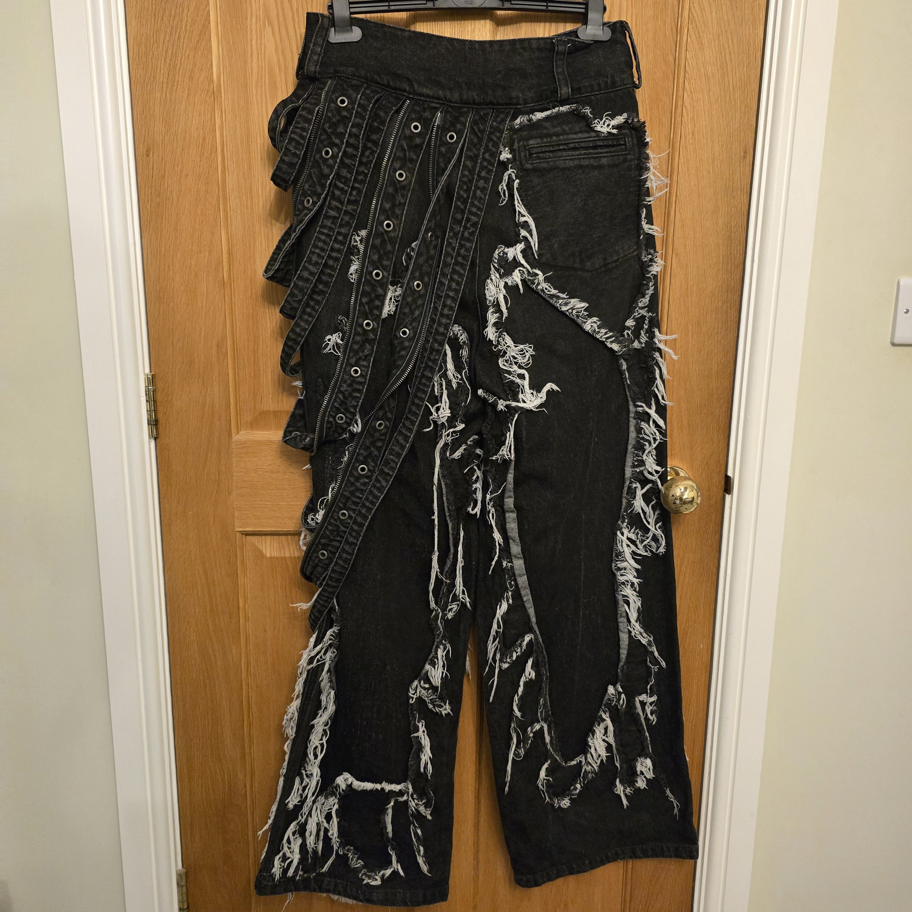 Other FLYERRER Men's Black and Grey Jeans Size US 32 / EU 48 - 2 Thumbnail
