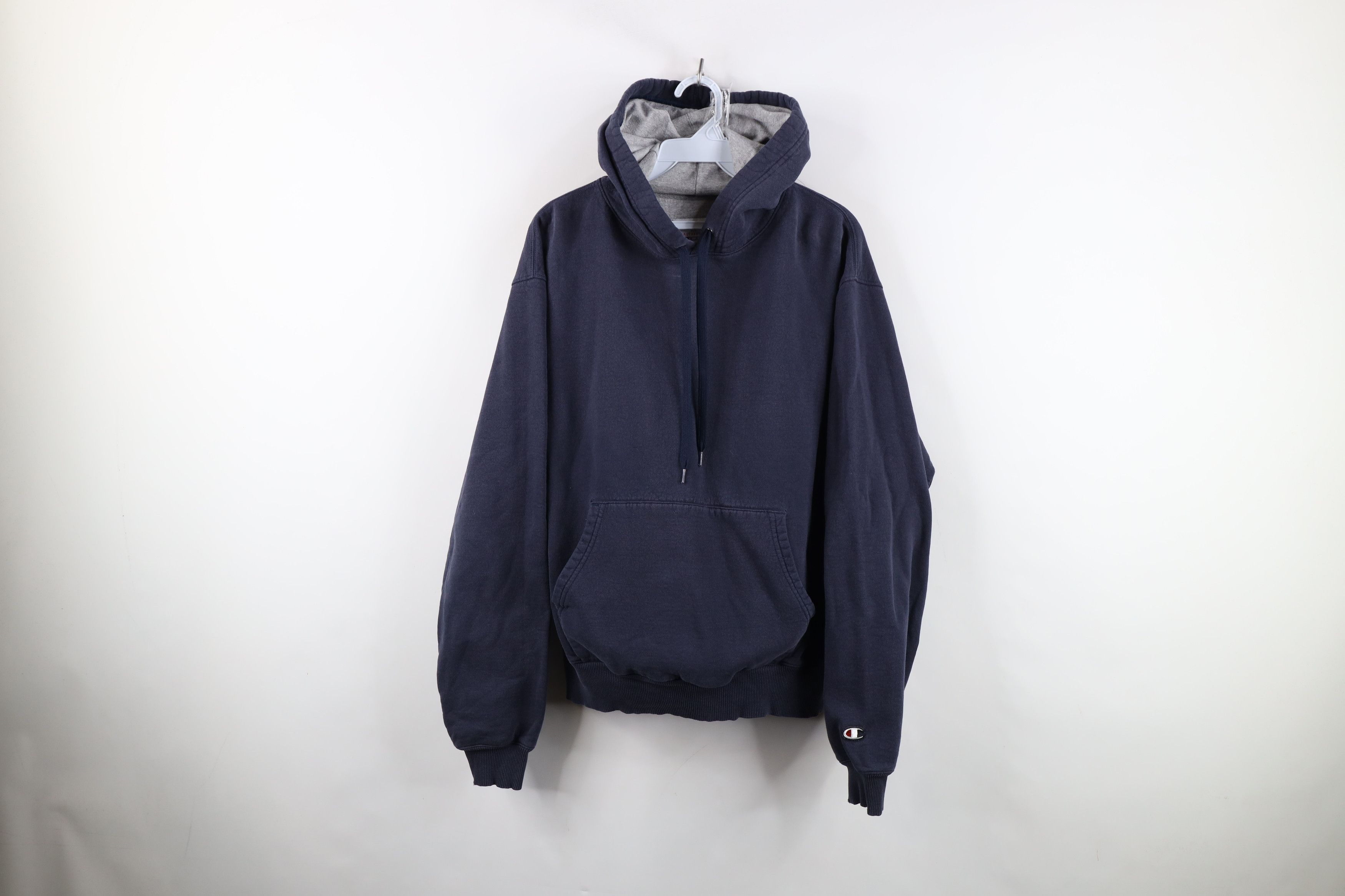 Champion Vintage Y2K Champion Heavyweight Hoodie Sweatshirt Blue Size US M / EU 48-50 / 2 - 1 Thumbnail