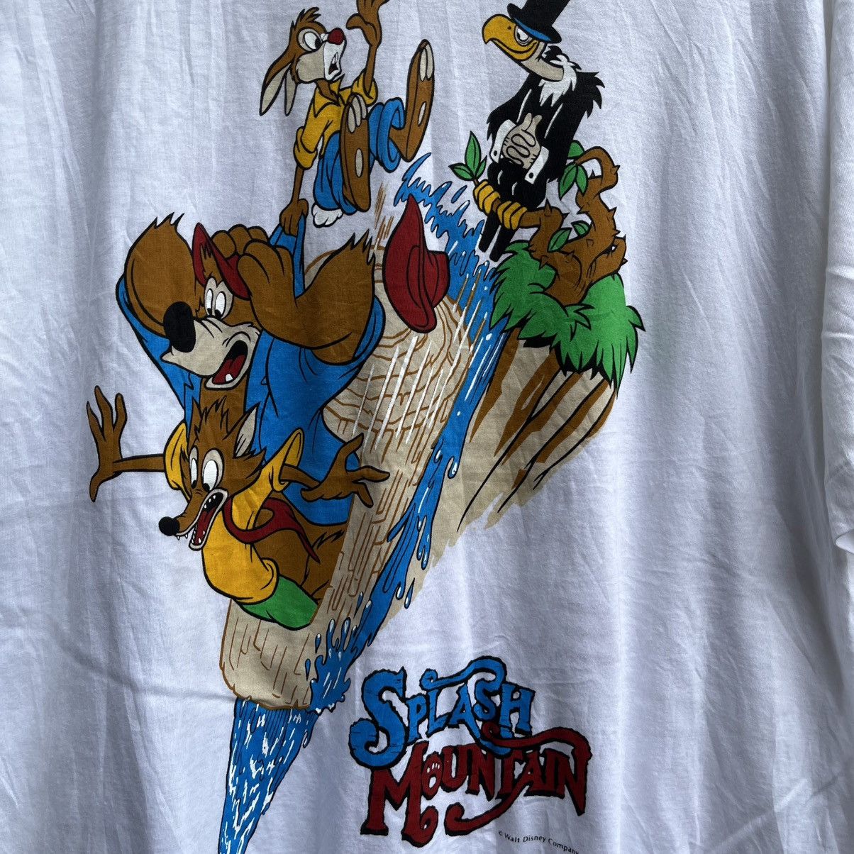 Disney Vintage 90s DISNEY Splash mountain tee cartoons Size US XL / EU 56 / 4 - 4 Thumbnail