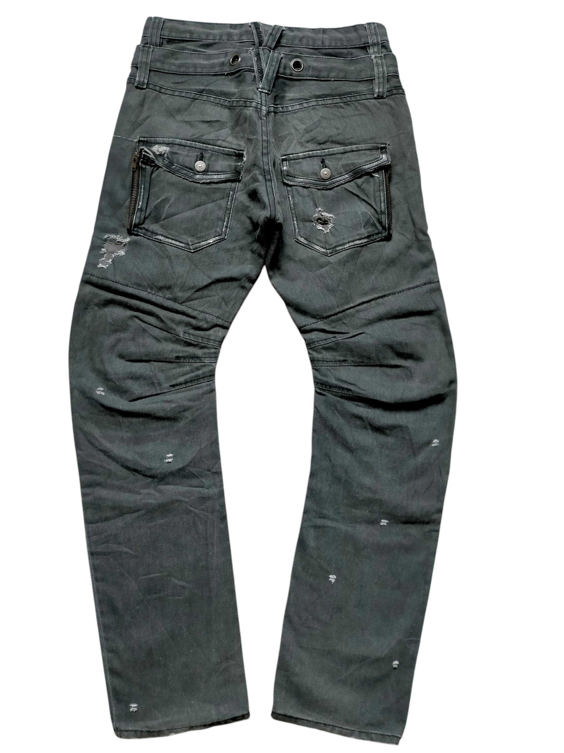 PPFM PPFM Double Waist Curve Black Jeans Size US 30 / EU 46 - 2 Thumbnail