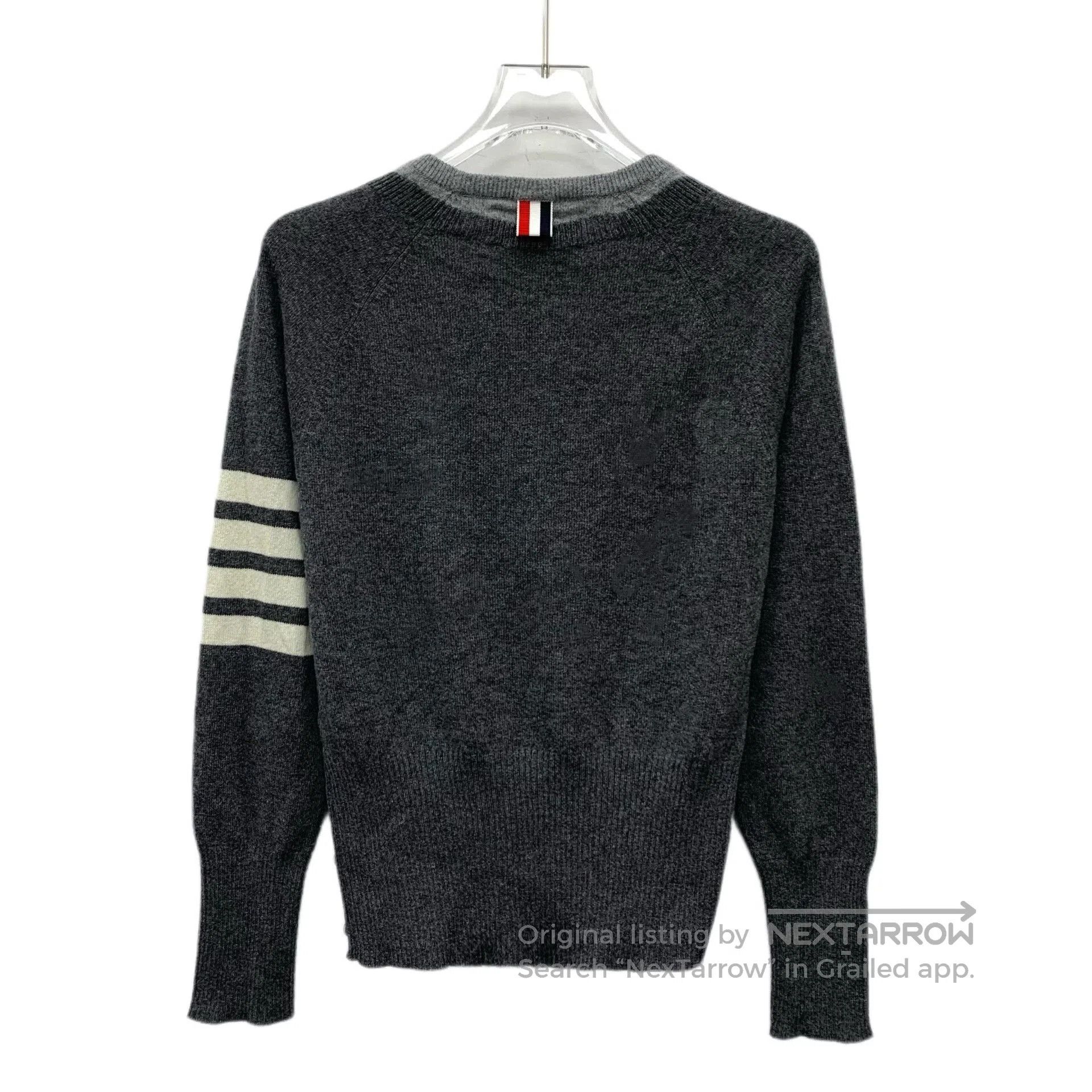Thom Browne Thom Browne 4-Bar Cashmere Crewneck Sweater. Size US XS / EU 42 / 0 - 2 Thumbnail