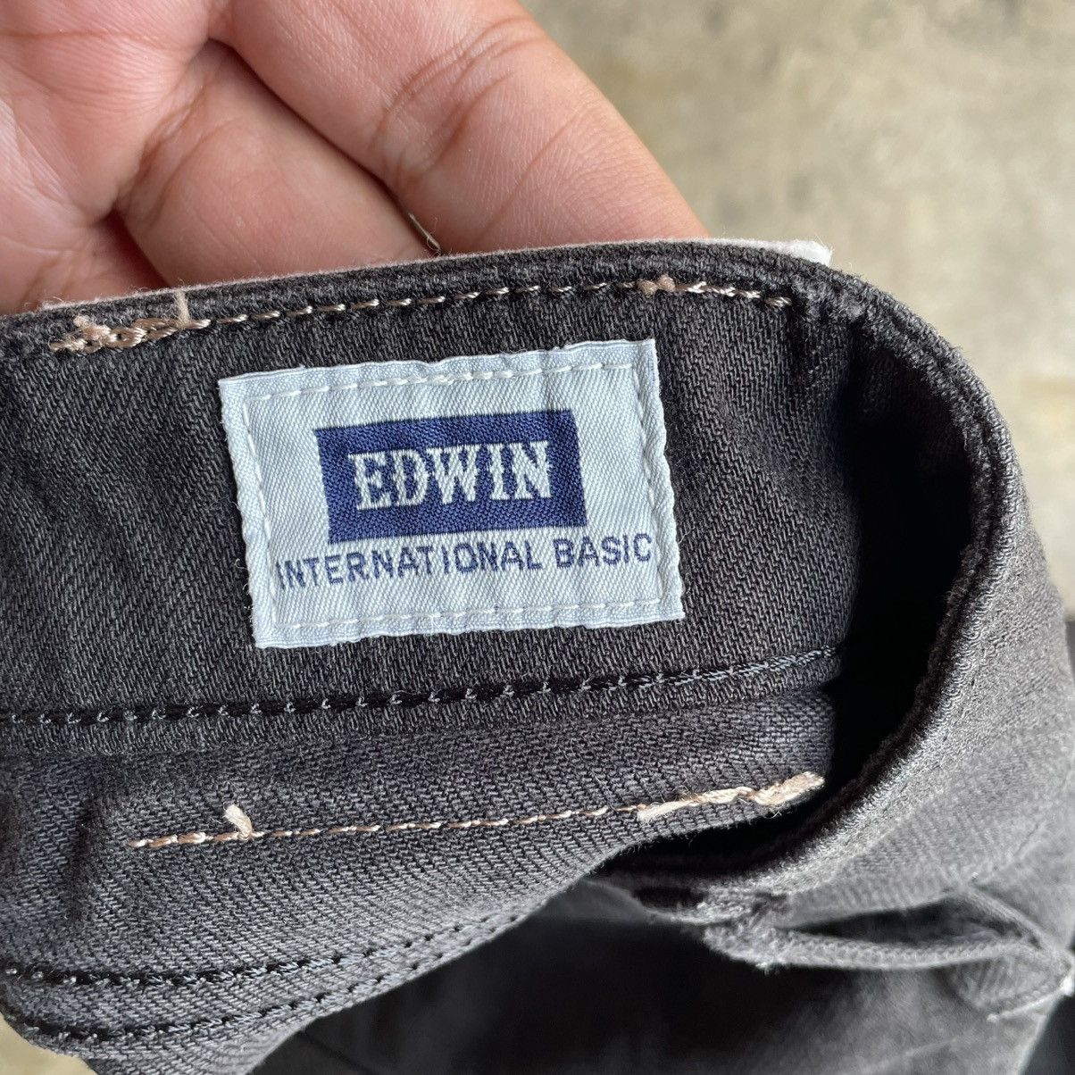 Edwin 🔥Vintage Edwin Soft Flex Super Black Relaxed Denim Jeans Size US 32 / EU 48 - 14 Thumbnail